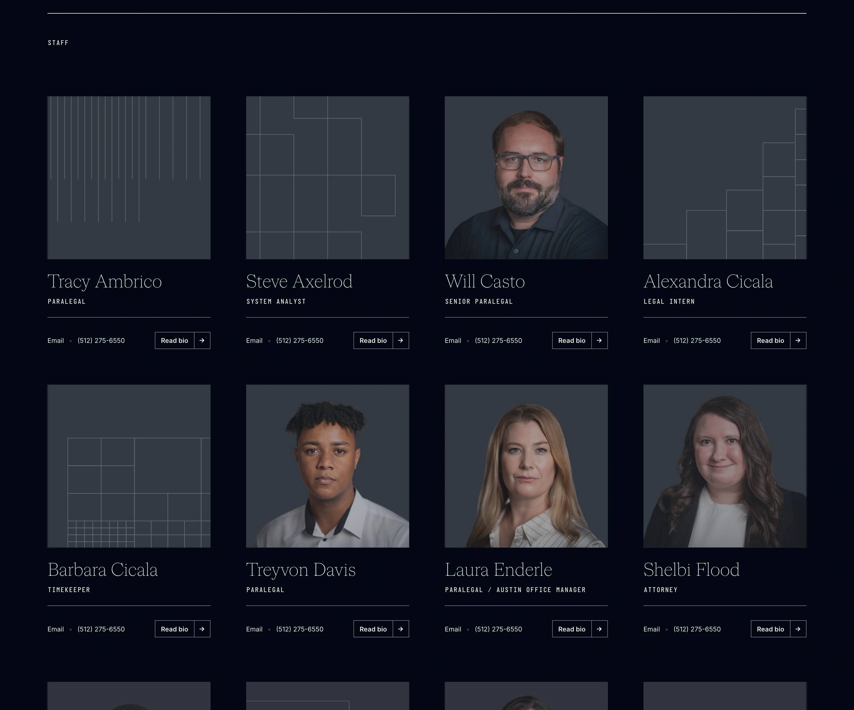 CWC Staff Directory Design