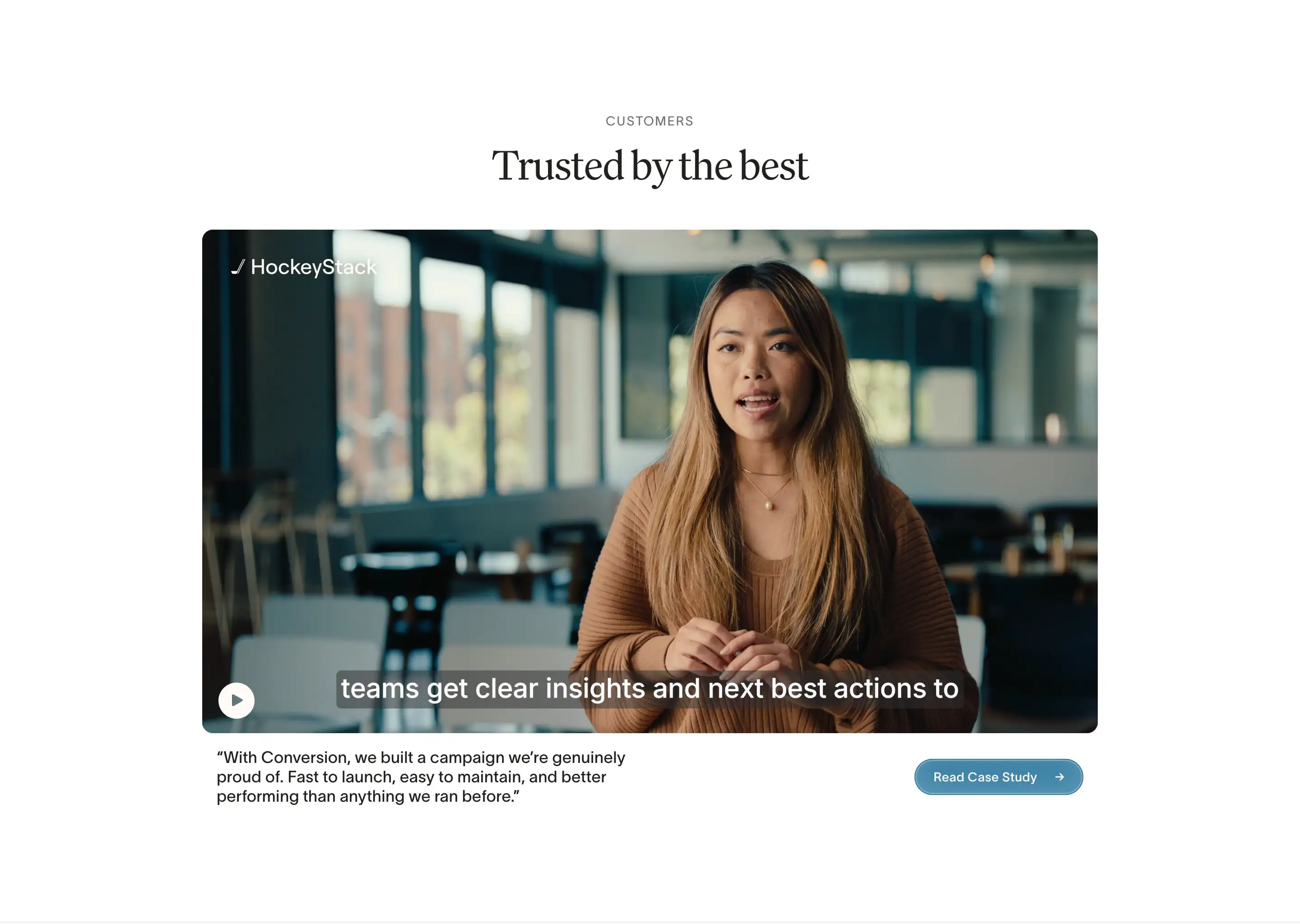 Conversion Customer Testimonial Section Design
