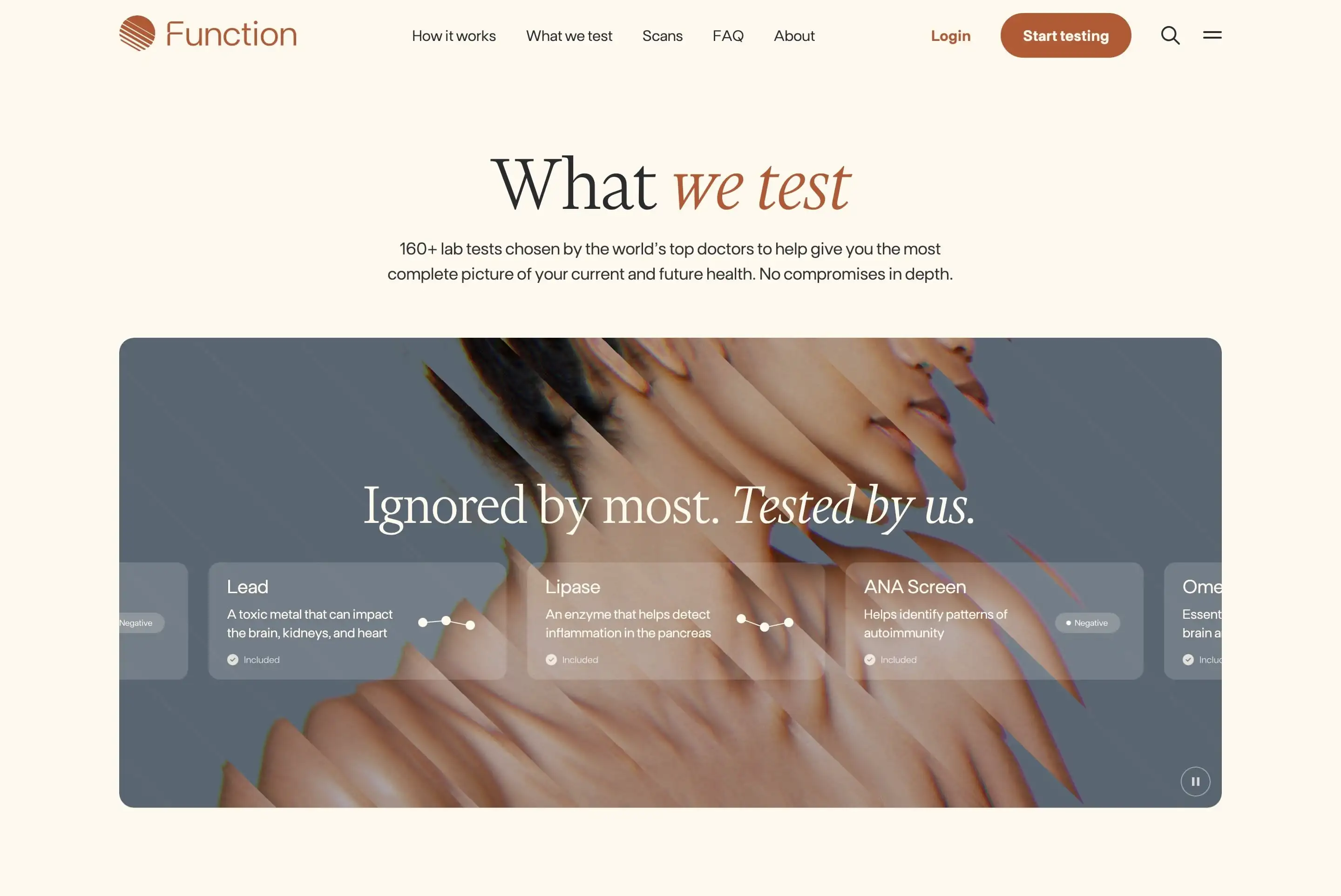 Function Testing Scope Feature Section Design