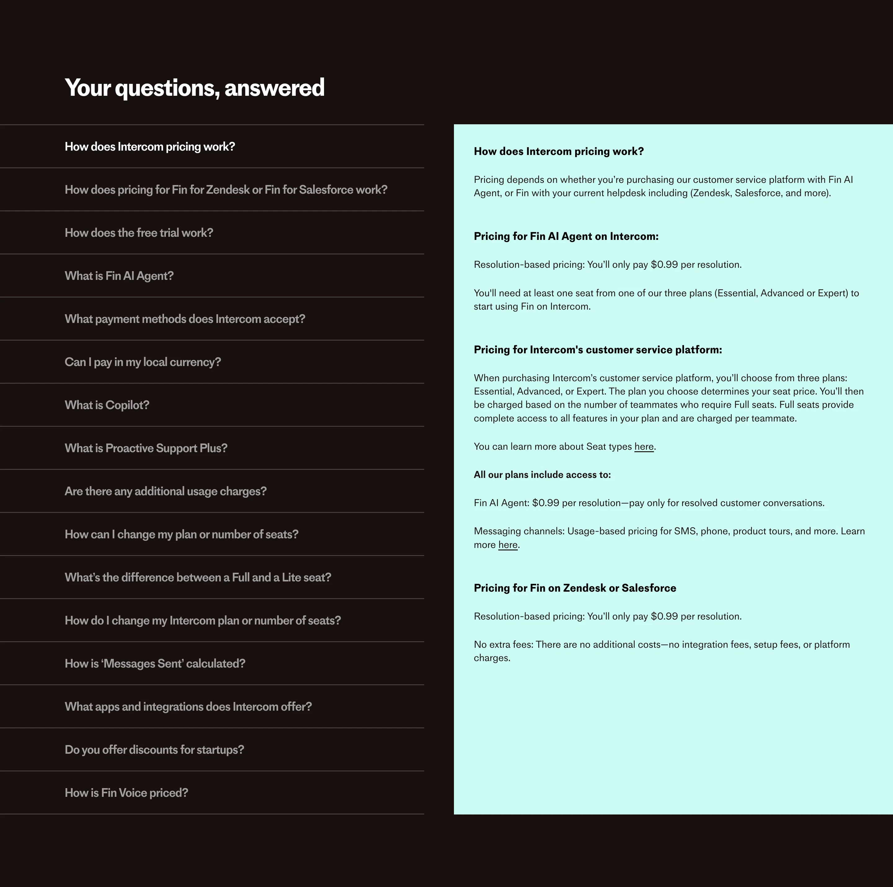 Intercom FAQs