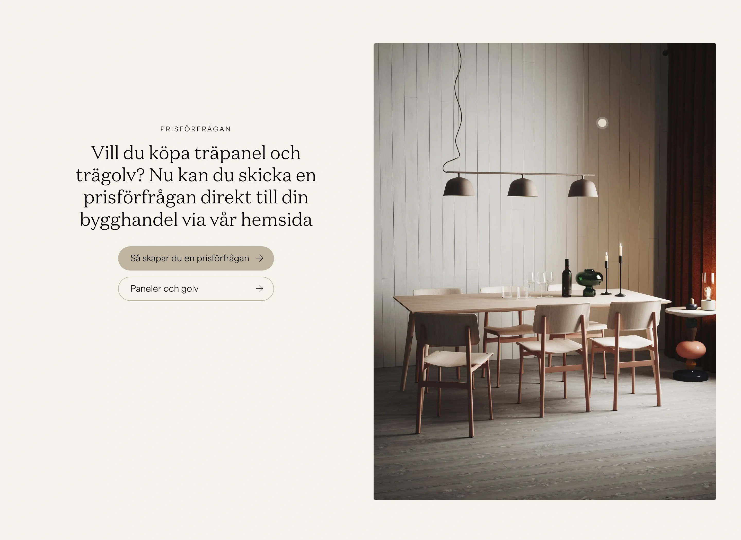Norrlands Tra Price Request Feature Design