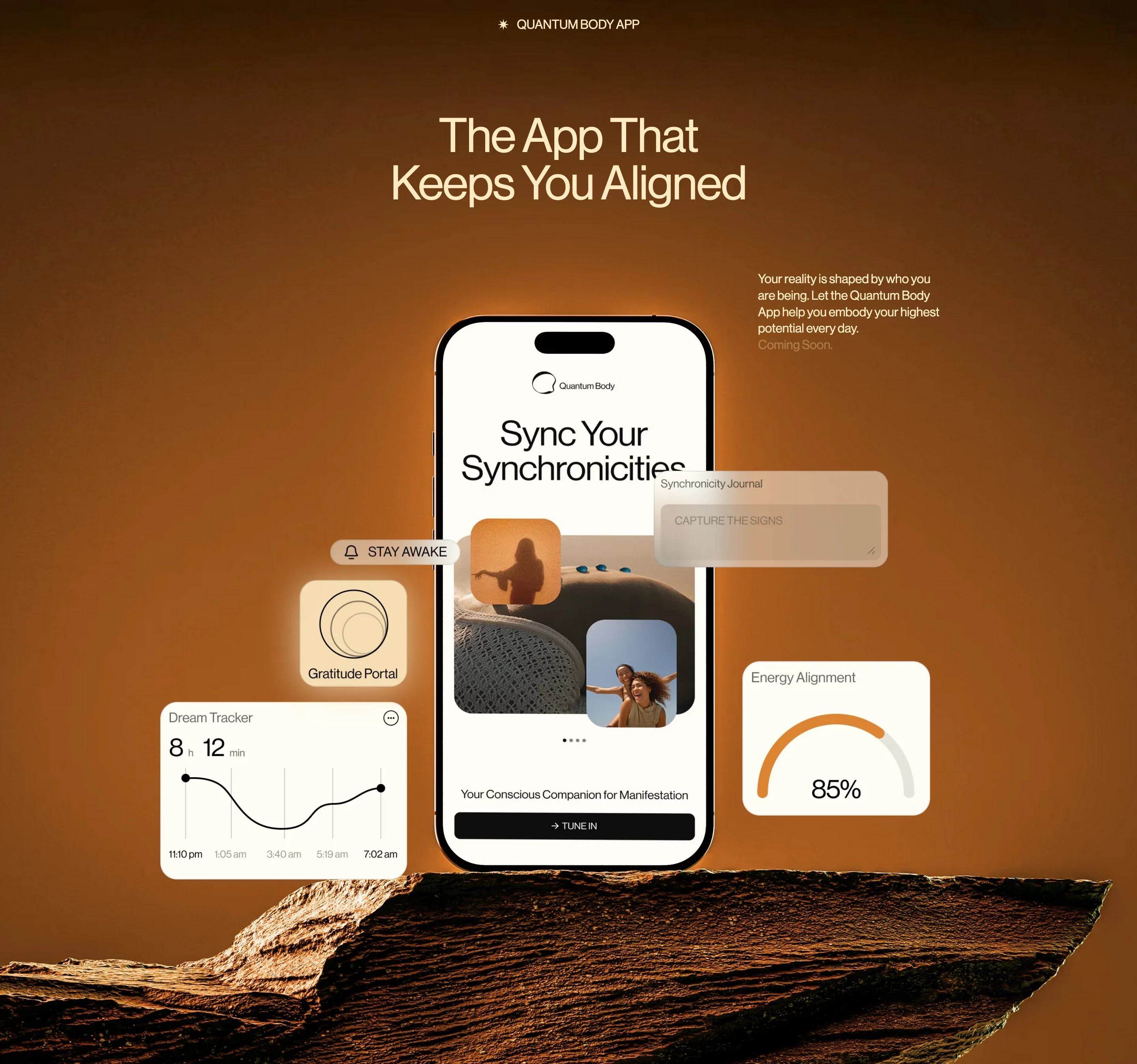 Quantum Body Mobile App Design
