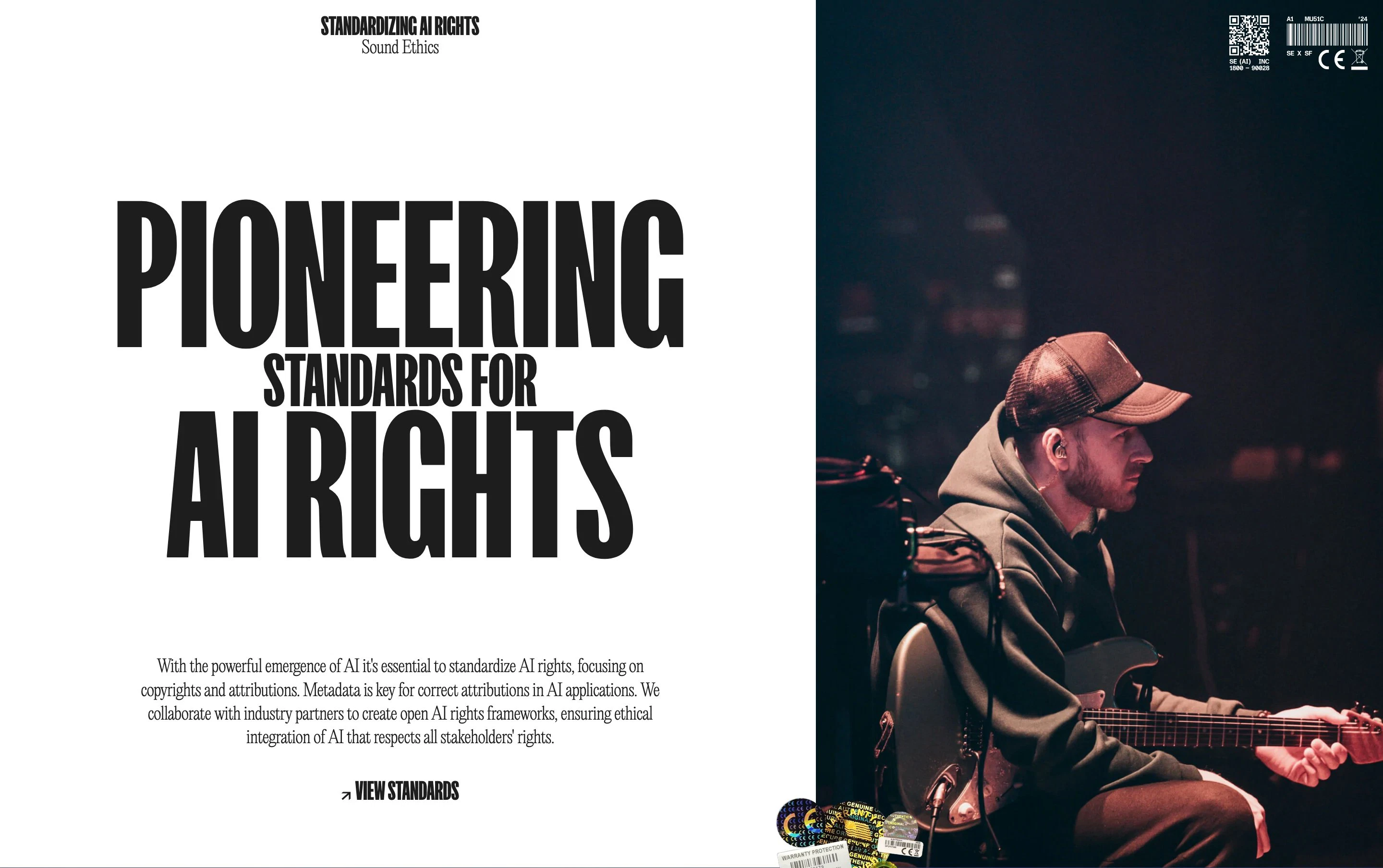 Sound Ethics Home Page Section Standards AI Rights