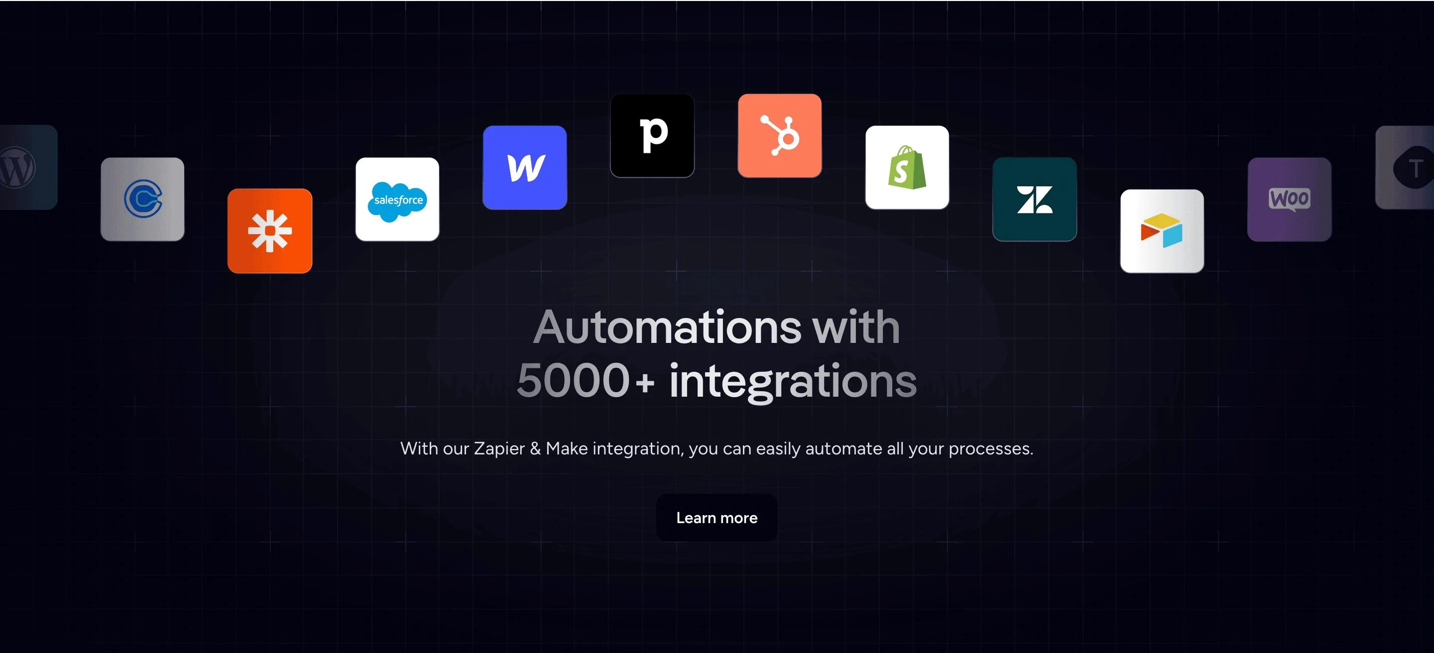 Superchat Home Page Section Integrations