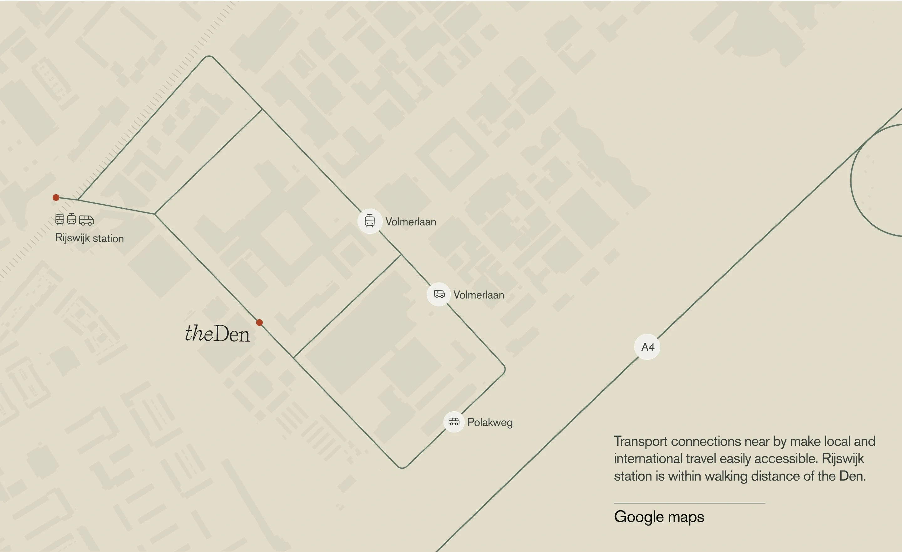 Den Home Page Section Google Maps