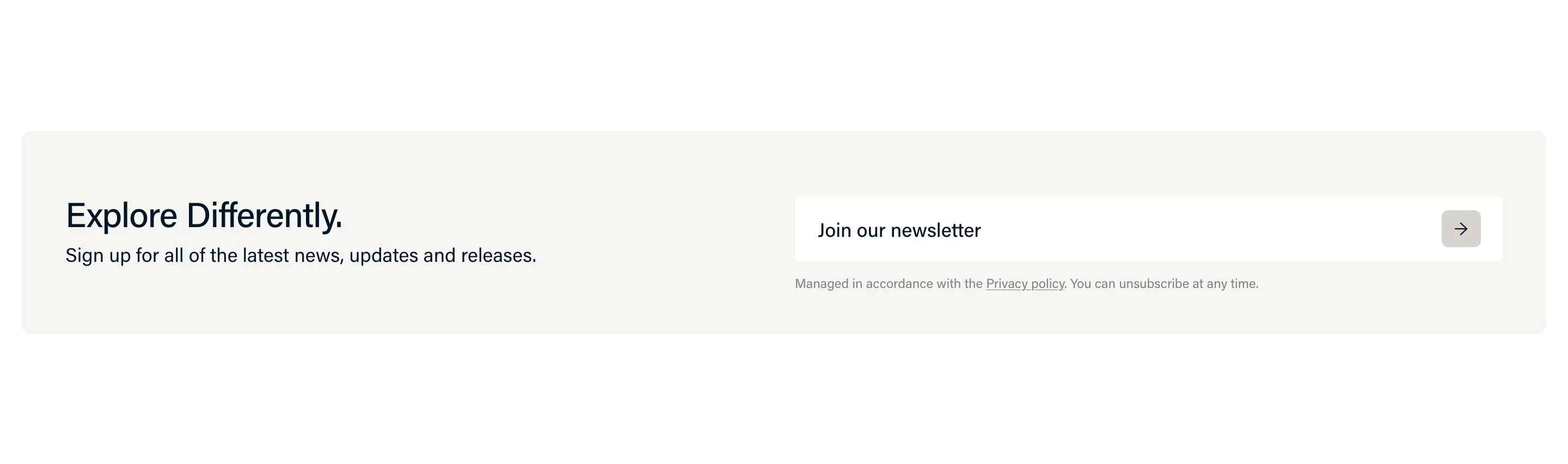 Taiga Home Page Section Newsletter