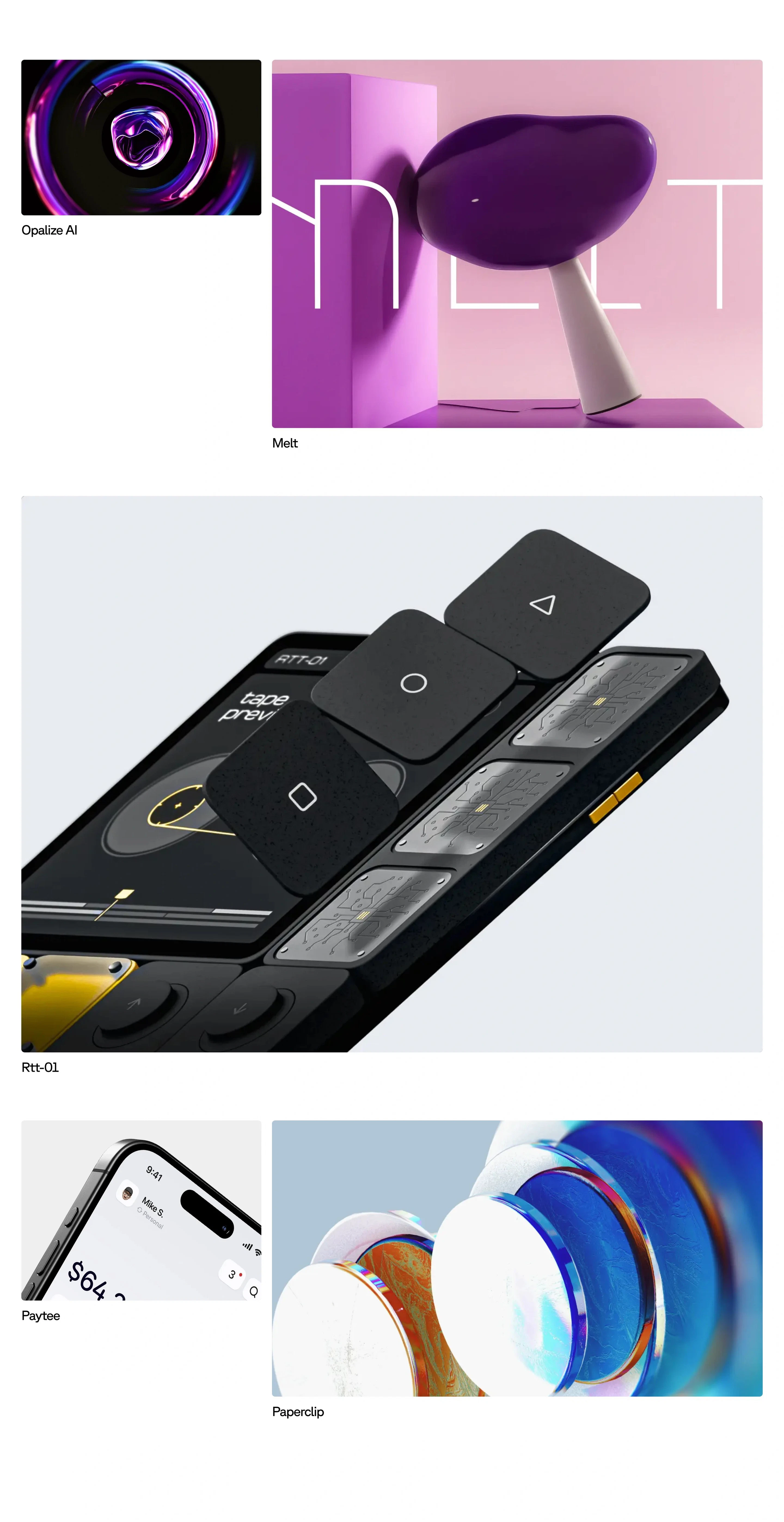 Riotters Home Page Section Works