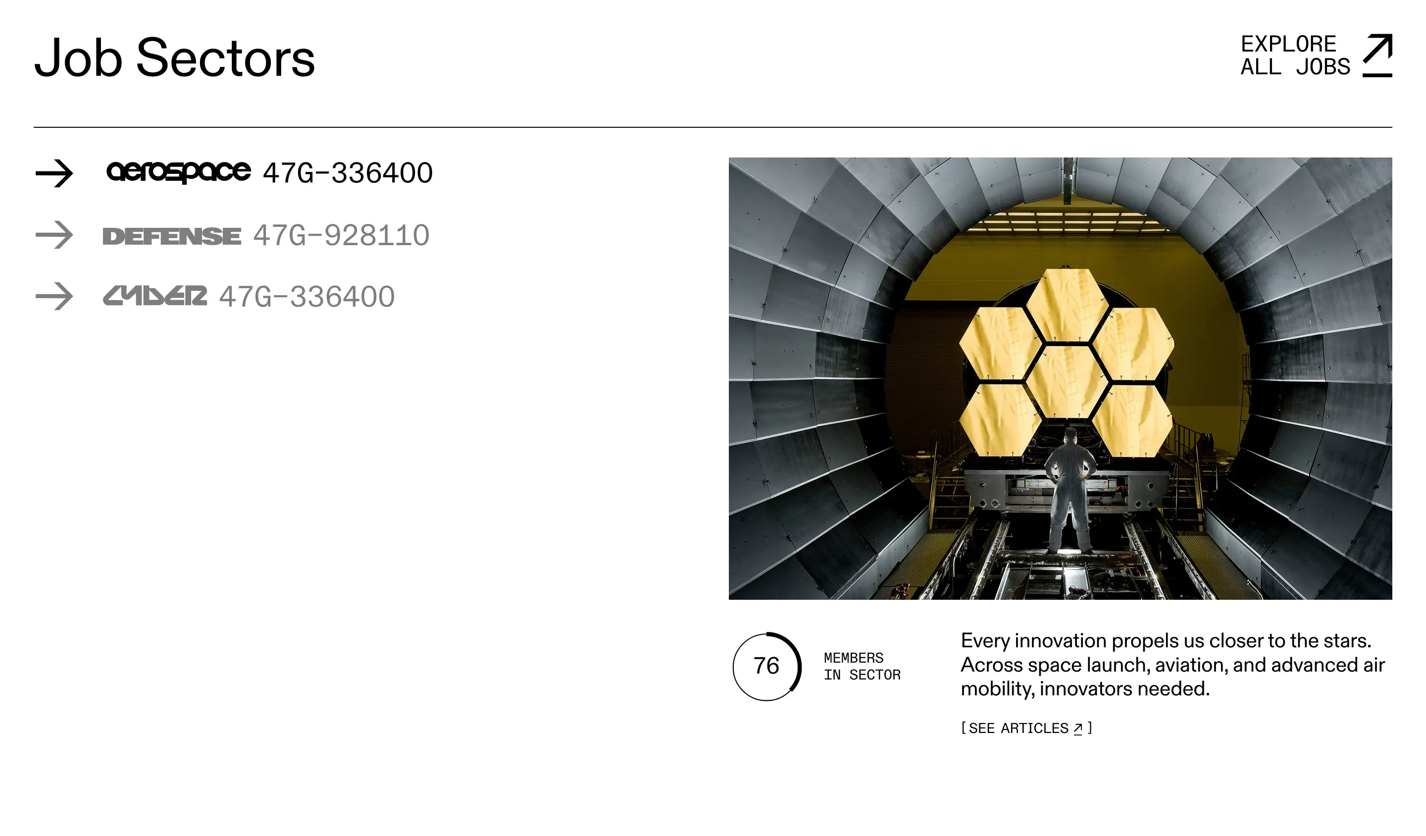 47G Job Sectors List Design