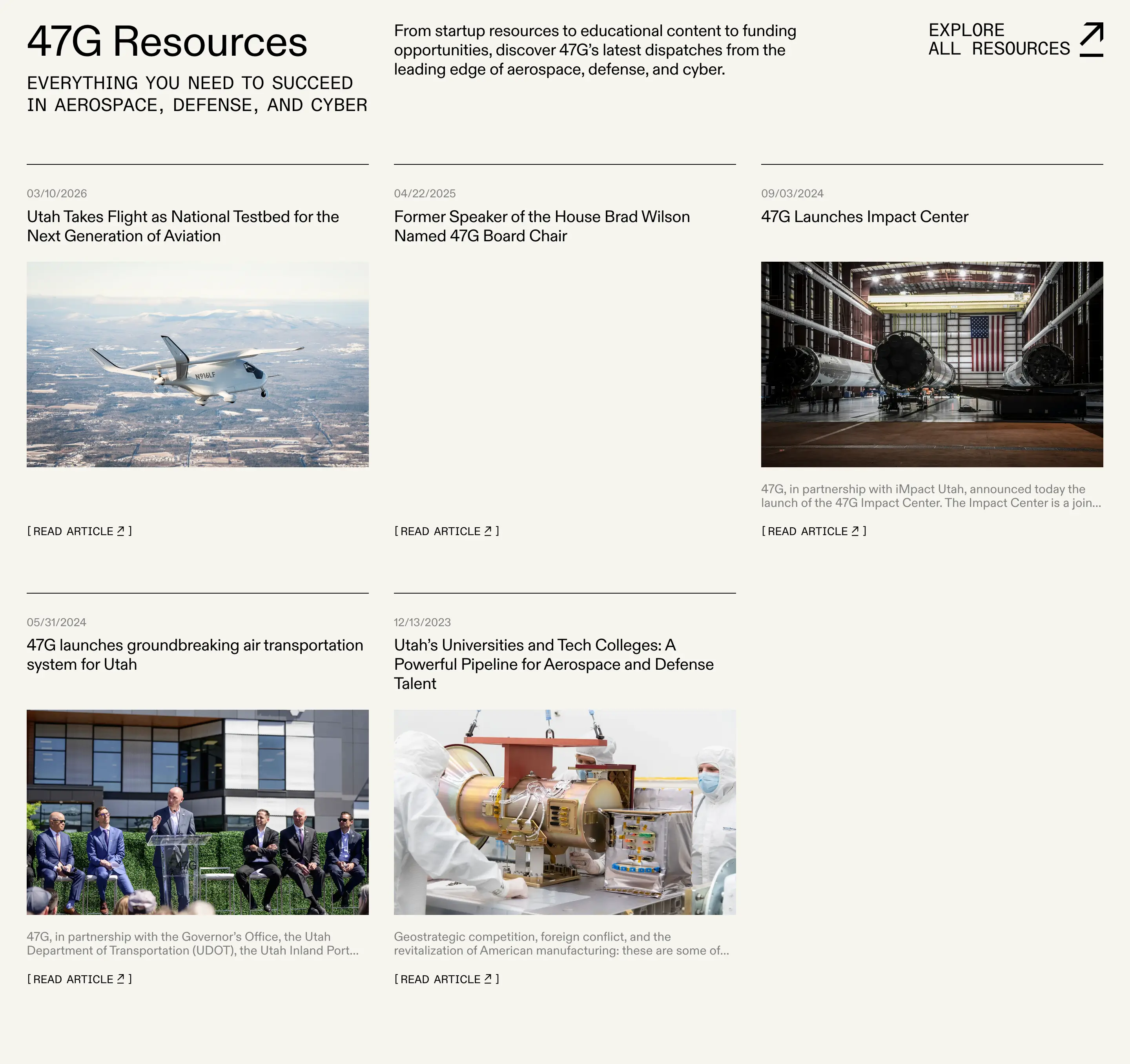 47G Latest Dispatches Article Grid Design