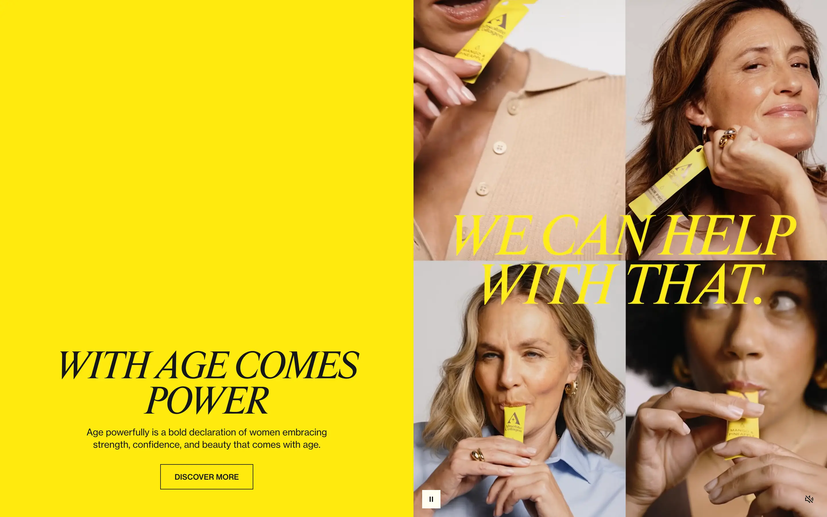 Absolute Collagen Aging Power CTA Design
