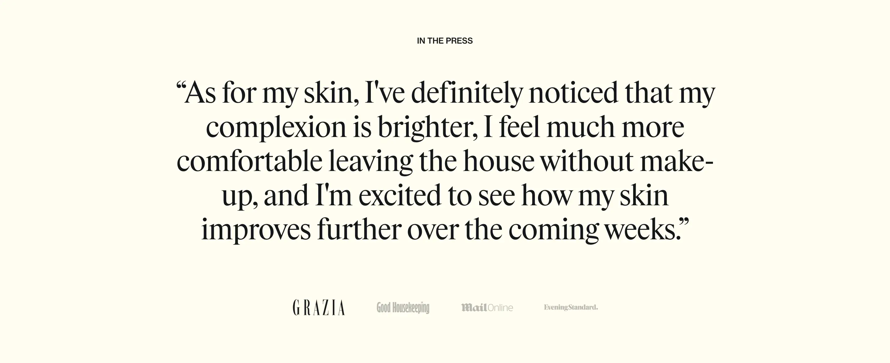 Absolute Collagen Press Testimonial Design