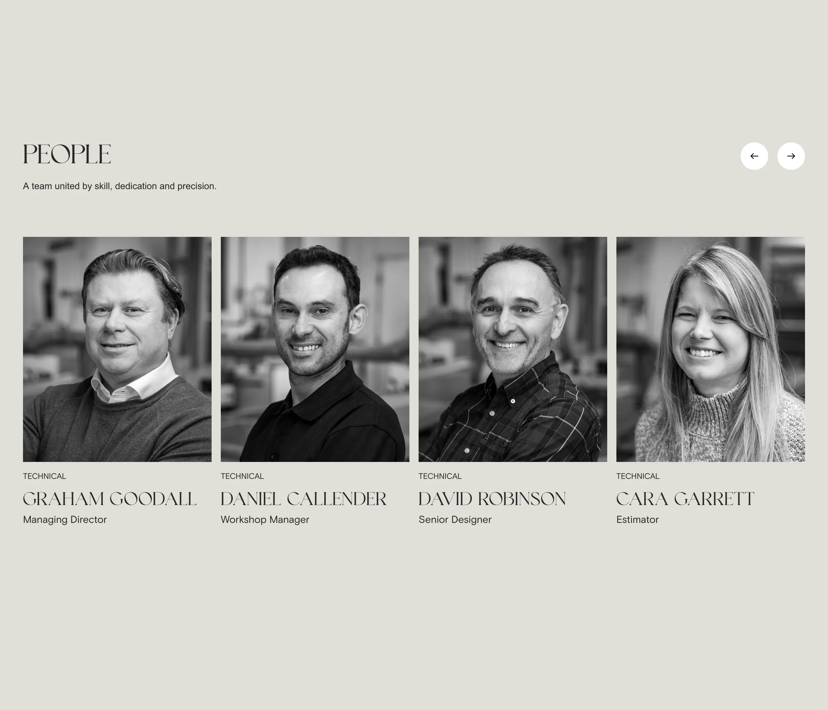 Ashton Bespoke Employee Team Design