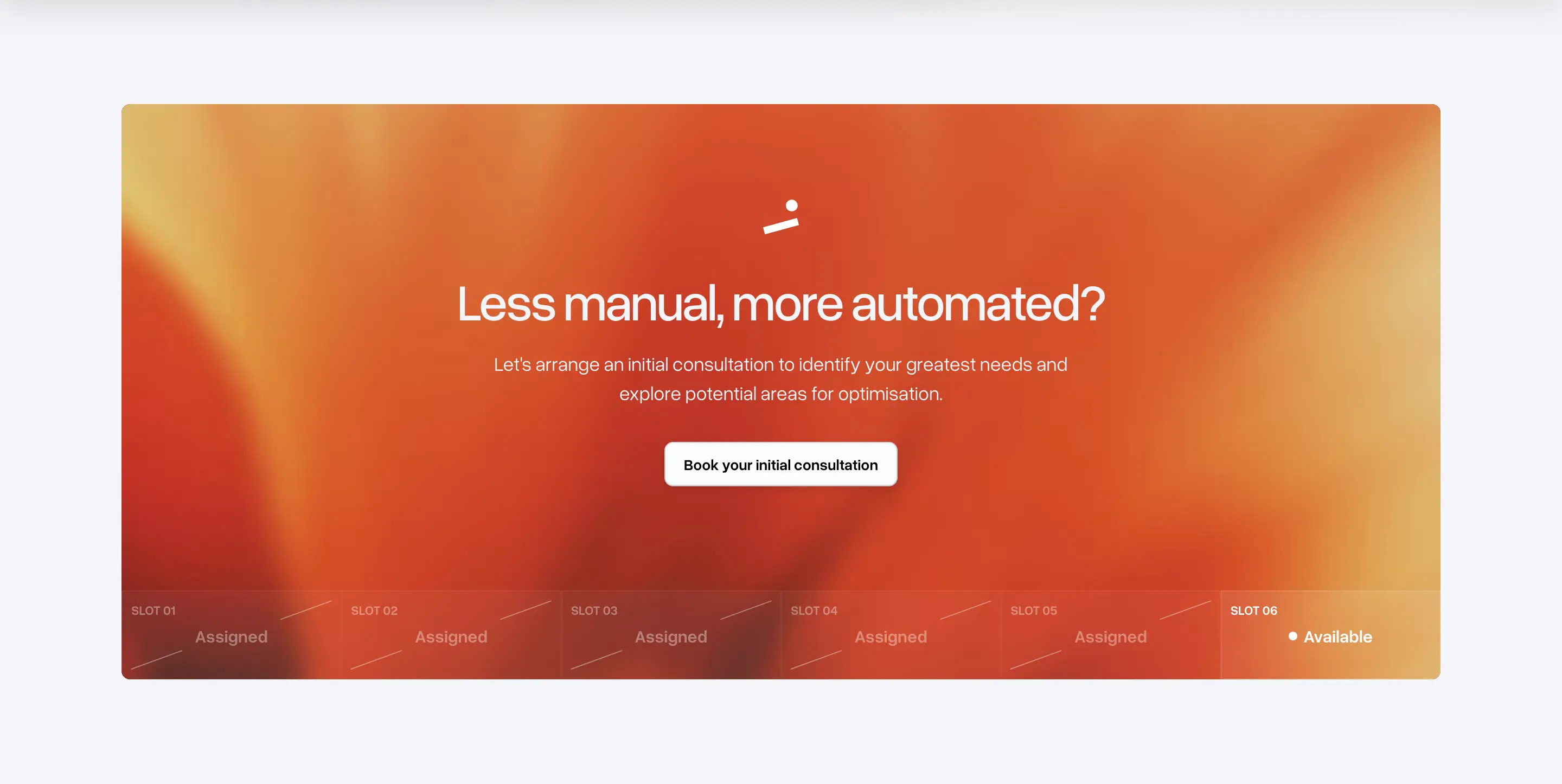 Bakedwith Consultation Booking Widget Design