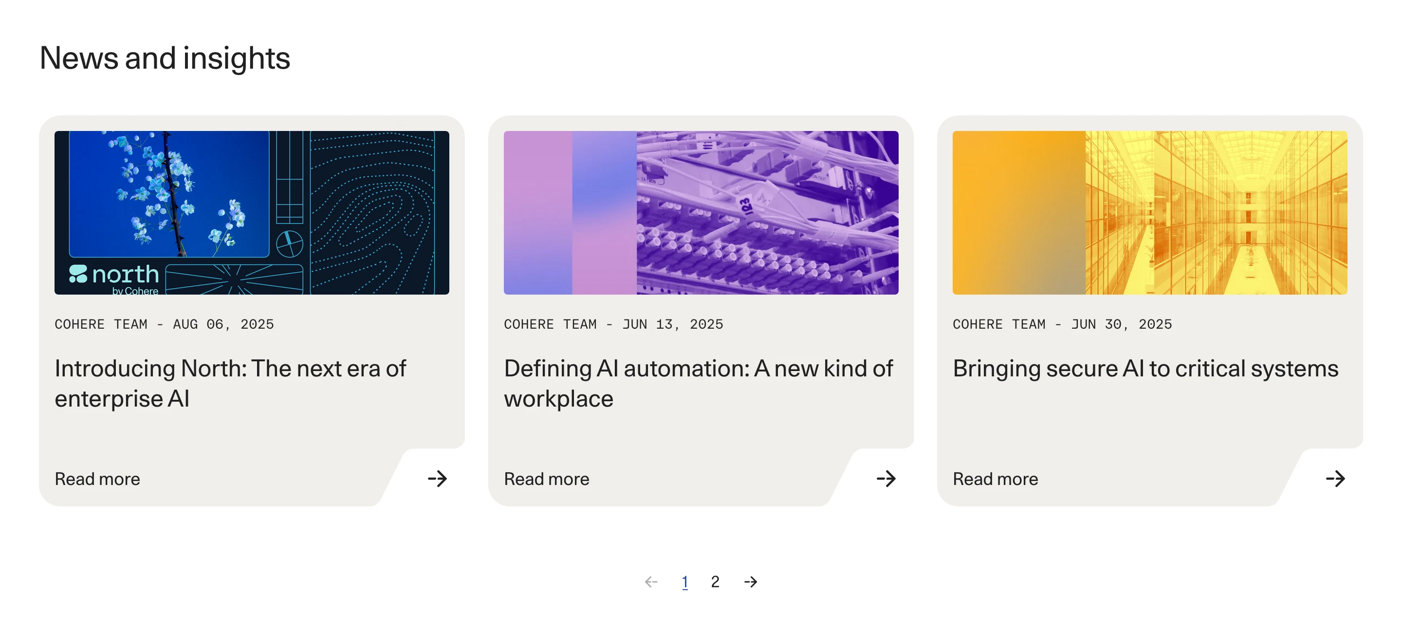 Cohere News Blog Post Design
