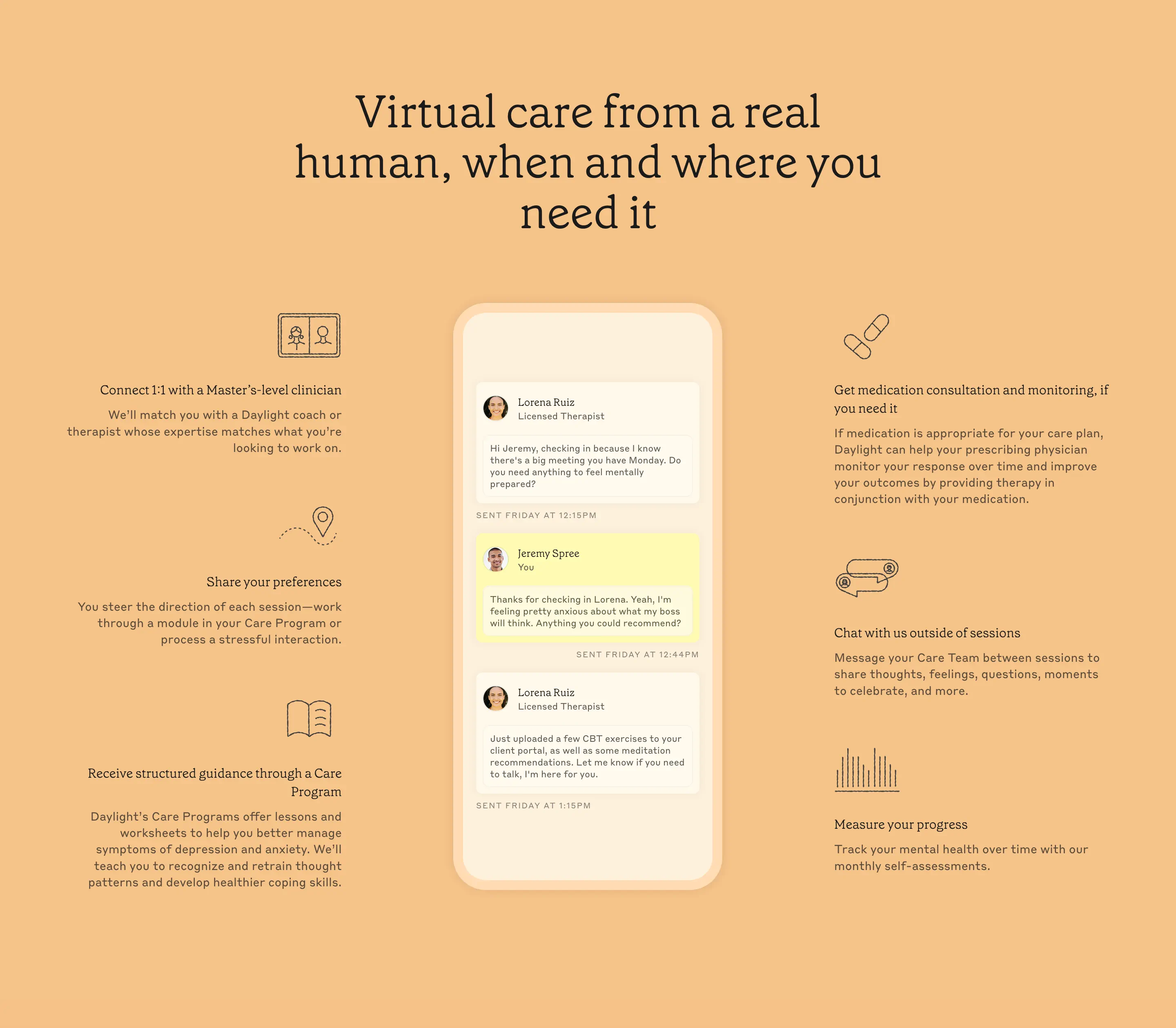 Daylight Mental Wellness Feature Design