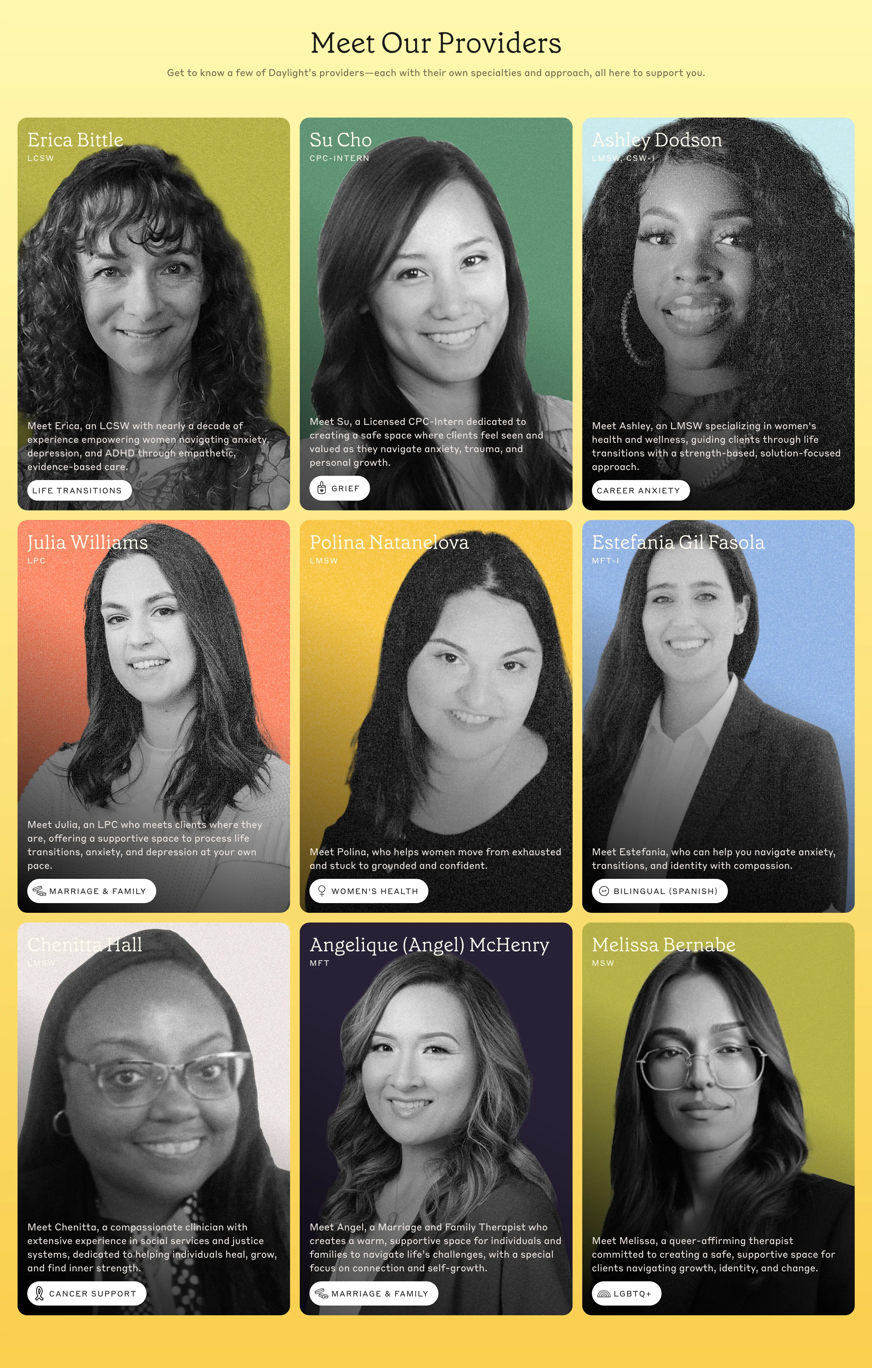 Daylight Professional Team Grid Design