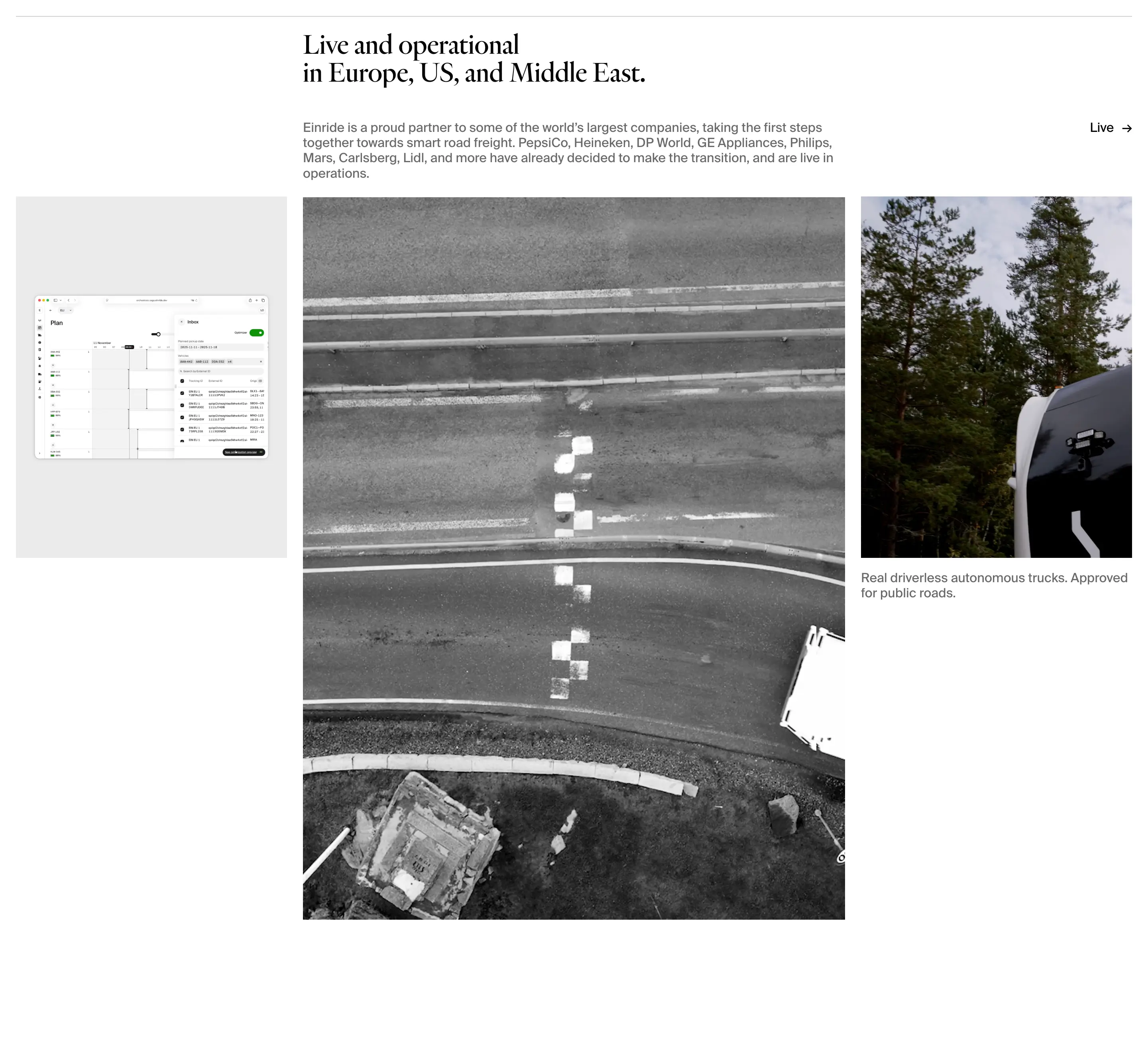 Einride Global Presence Feature Design