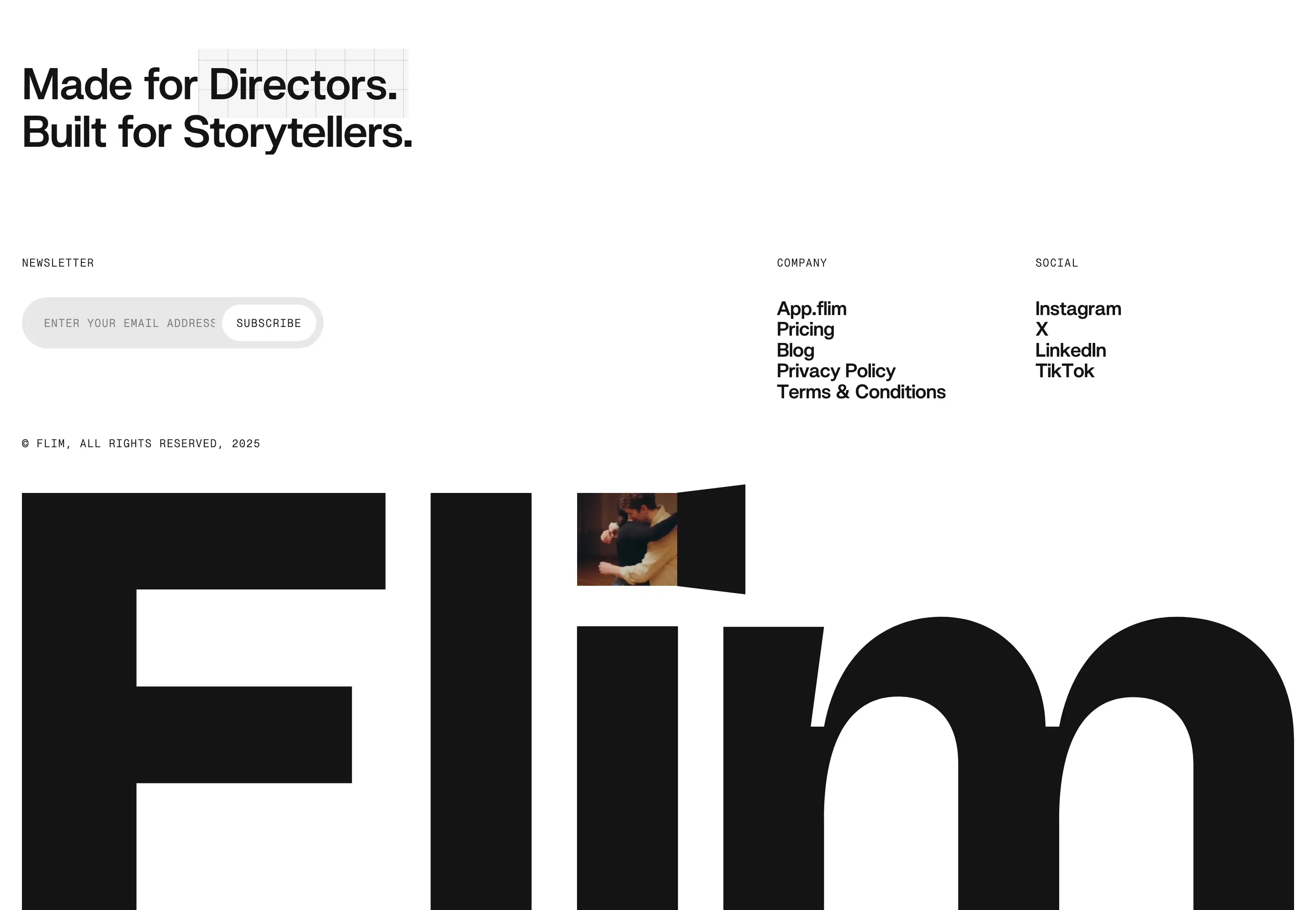 Film Tagline Branding Footer Design