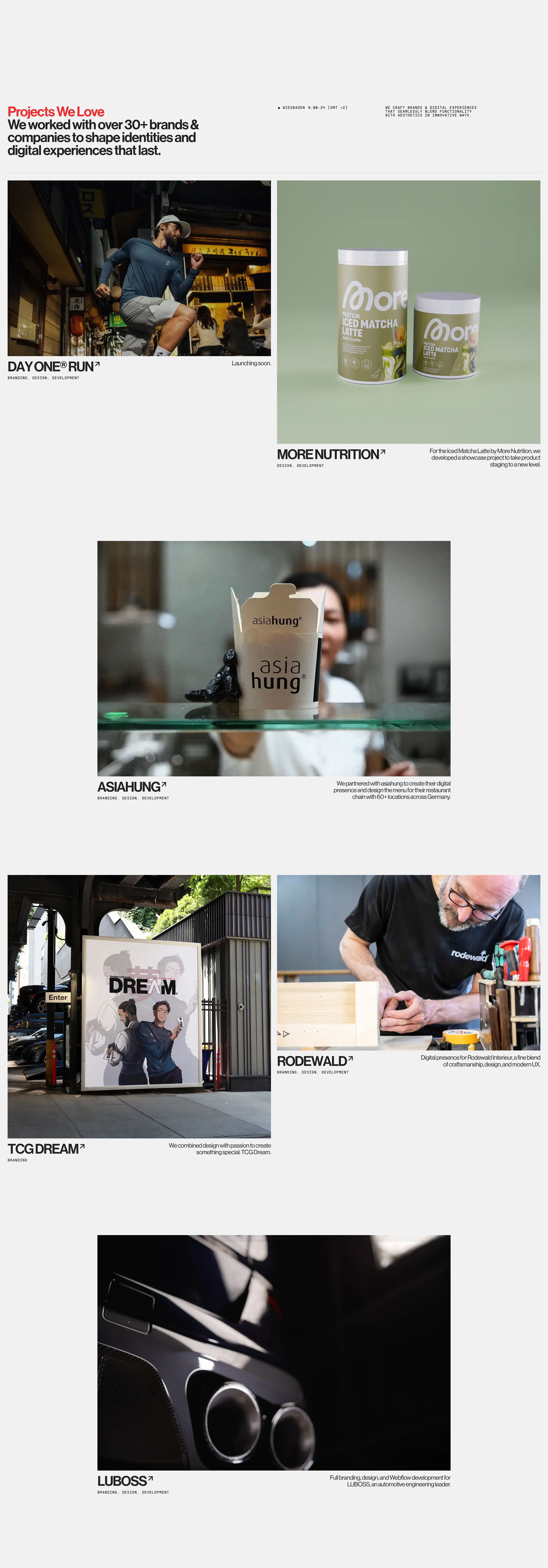 Future Three Work Portfolio Design