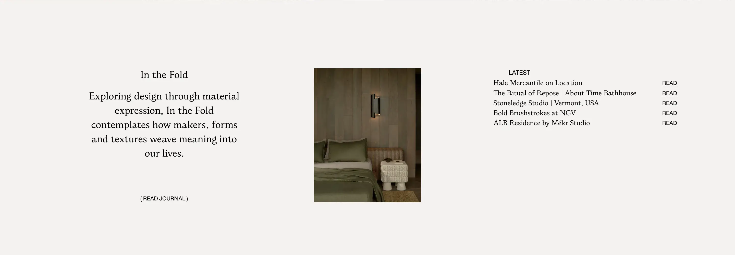 Hale Mercantile Editorial Journal Blog Design