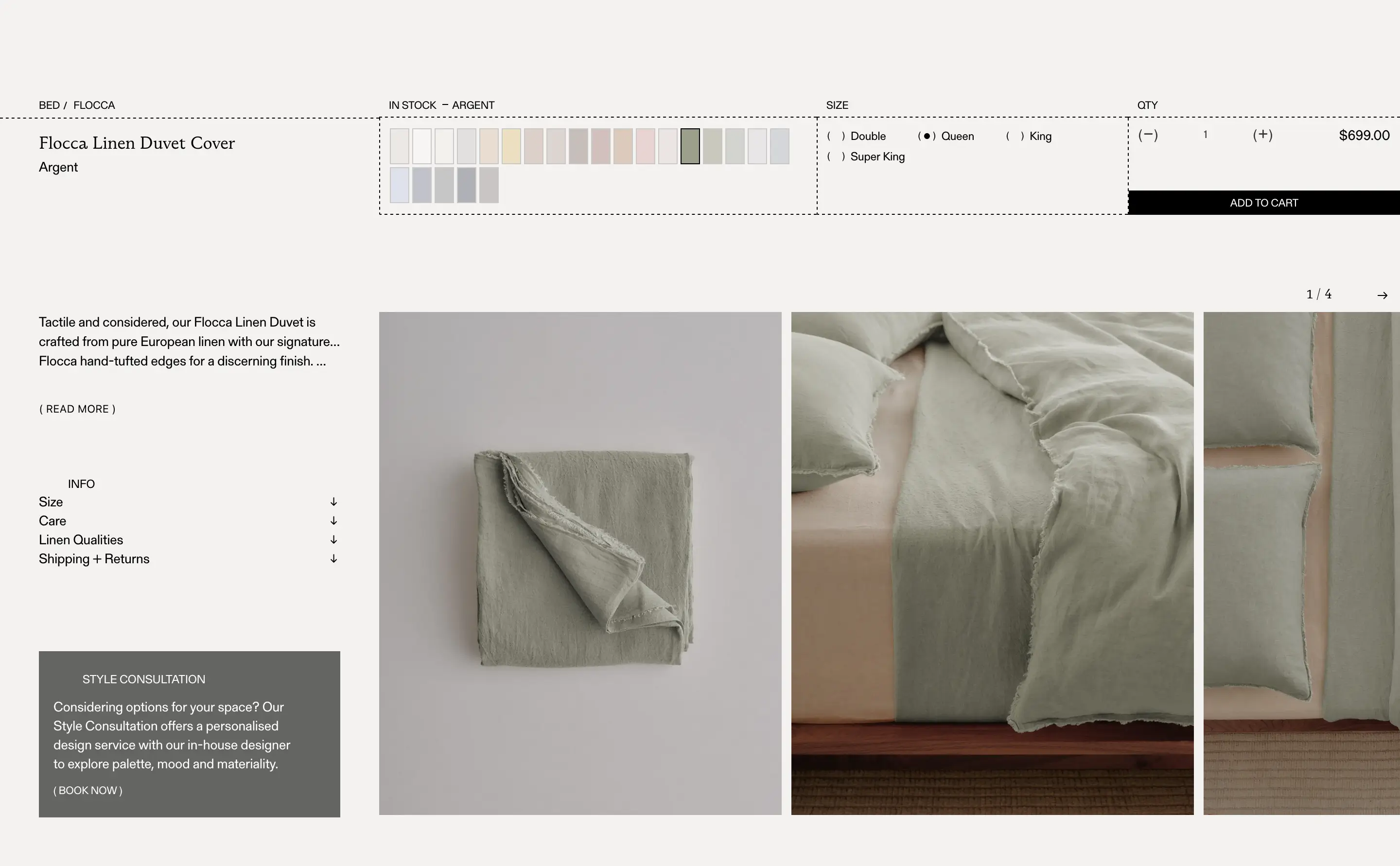 Hale Mercantile Linen Product Info Design