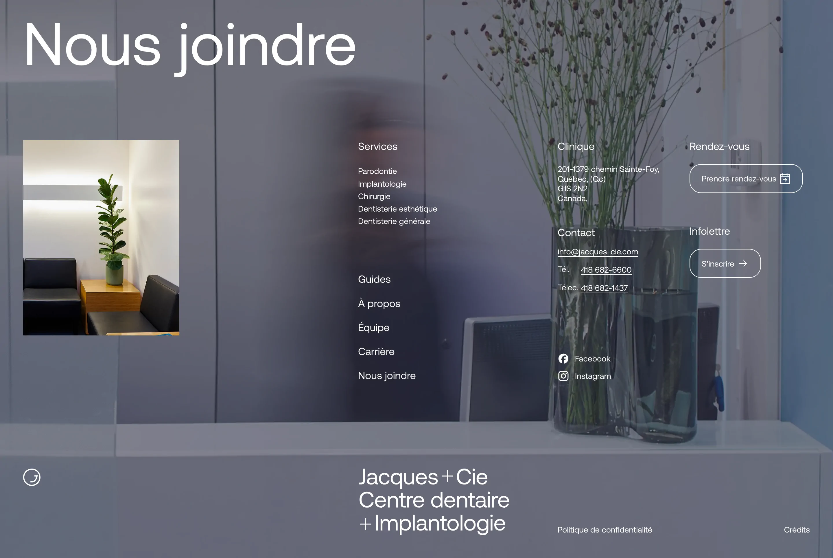 Jacques + Cie Company Contact Design