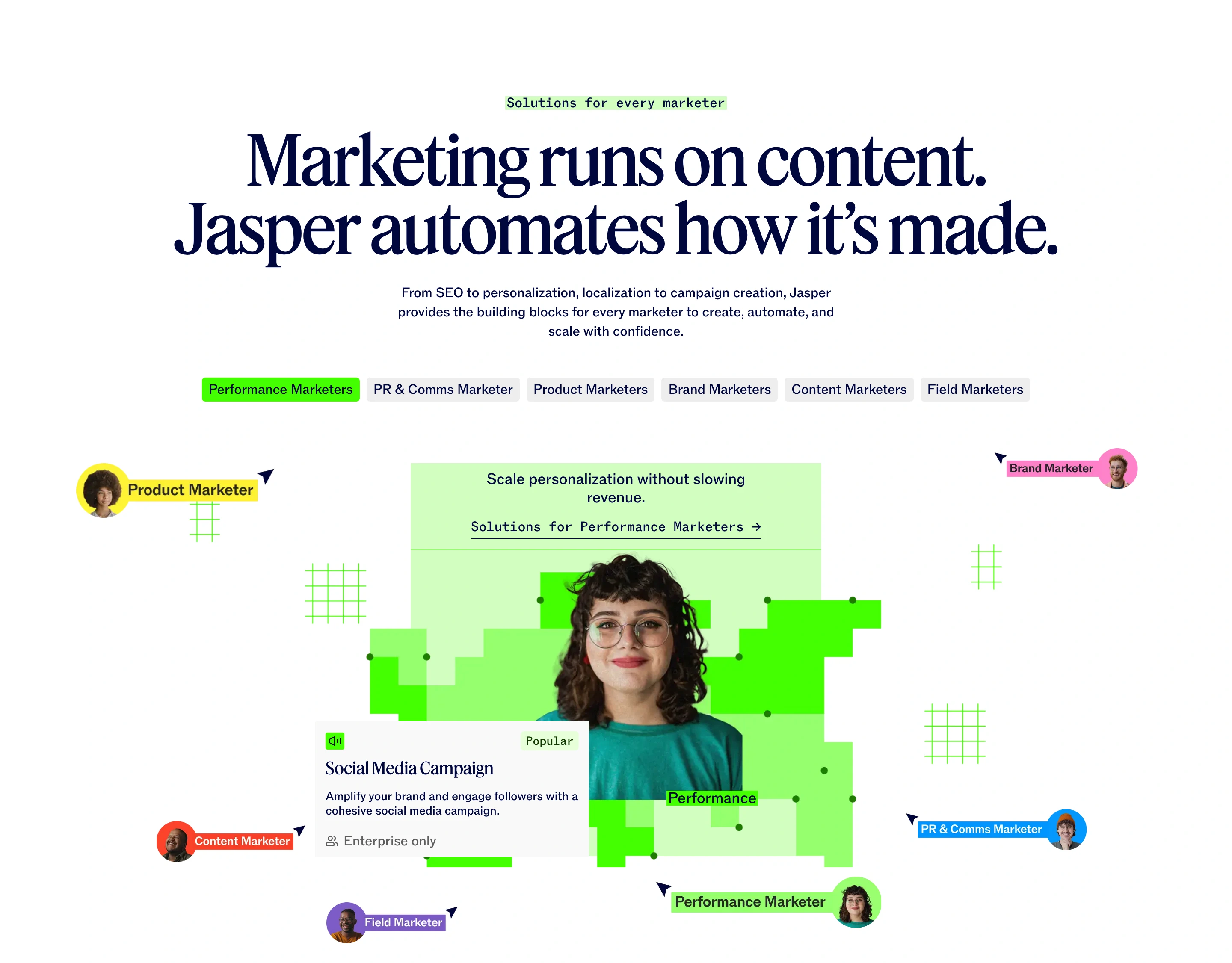 Jasper Marketing Roles Feature Design
