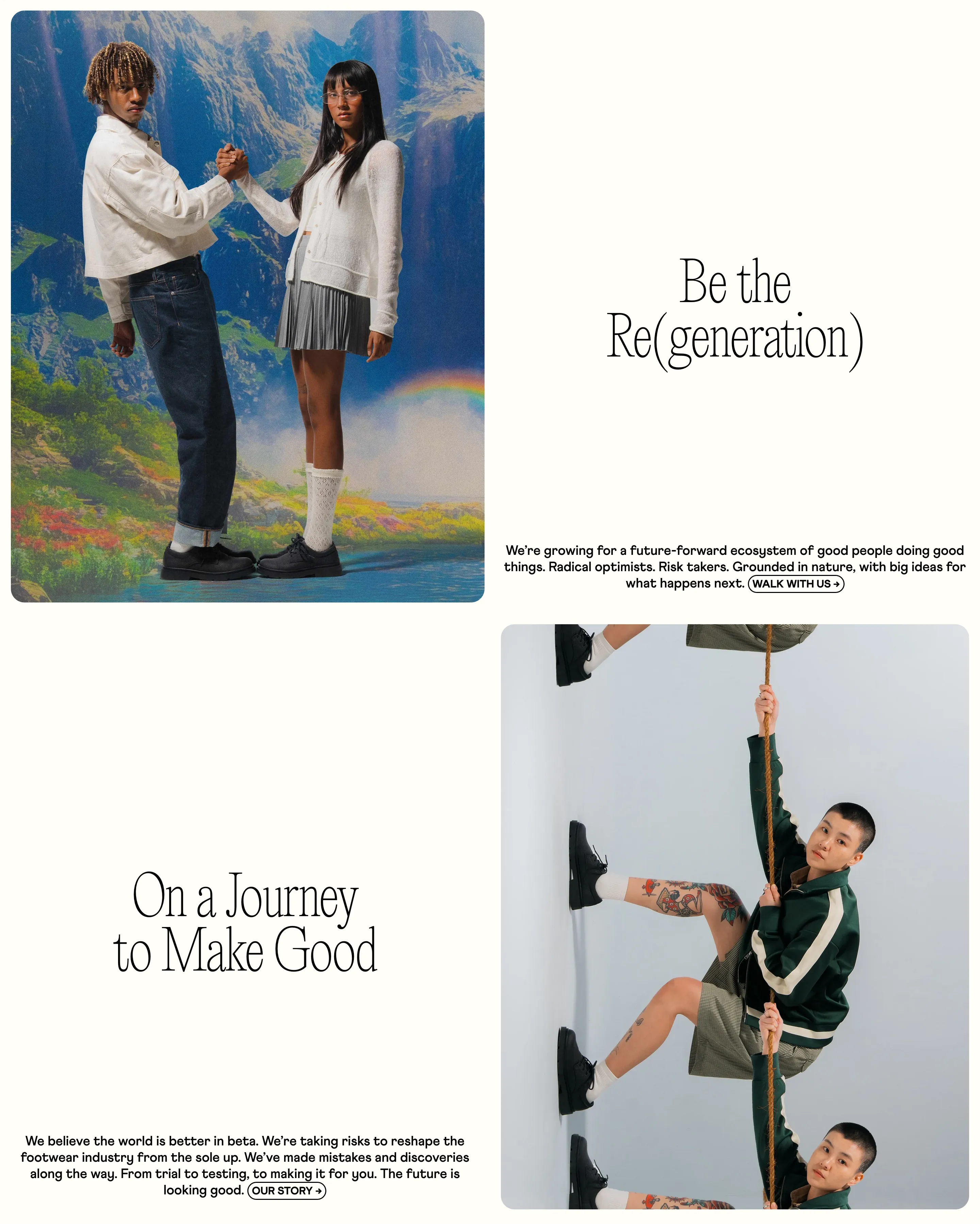 Make Good Brand Mission Grid Feature Design