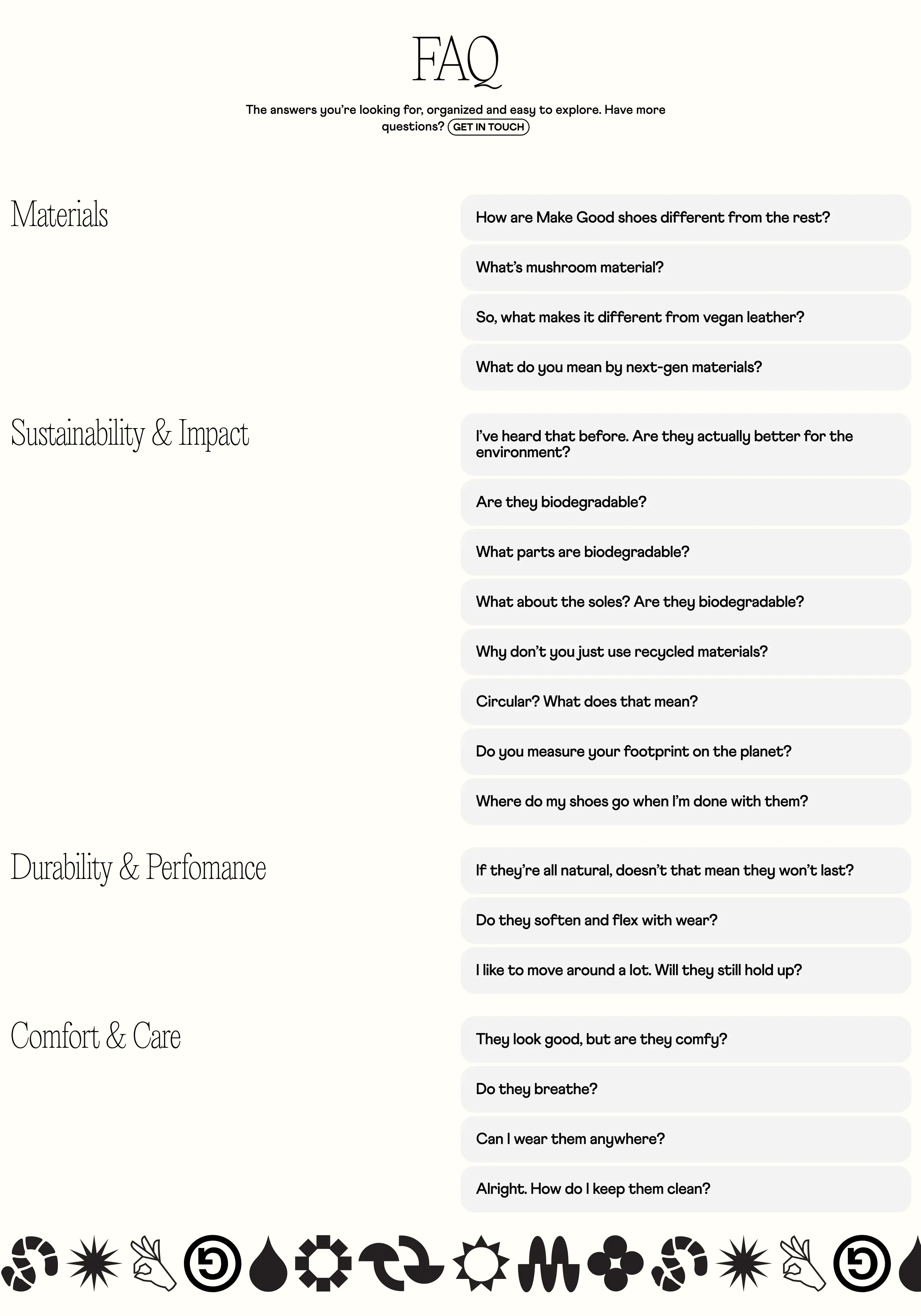 Make Good Product FAQ Design