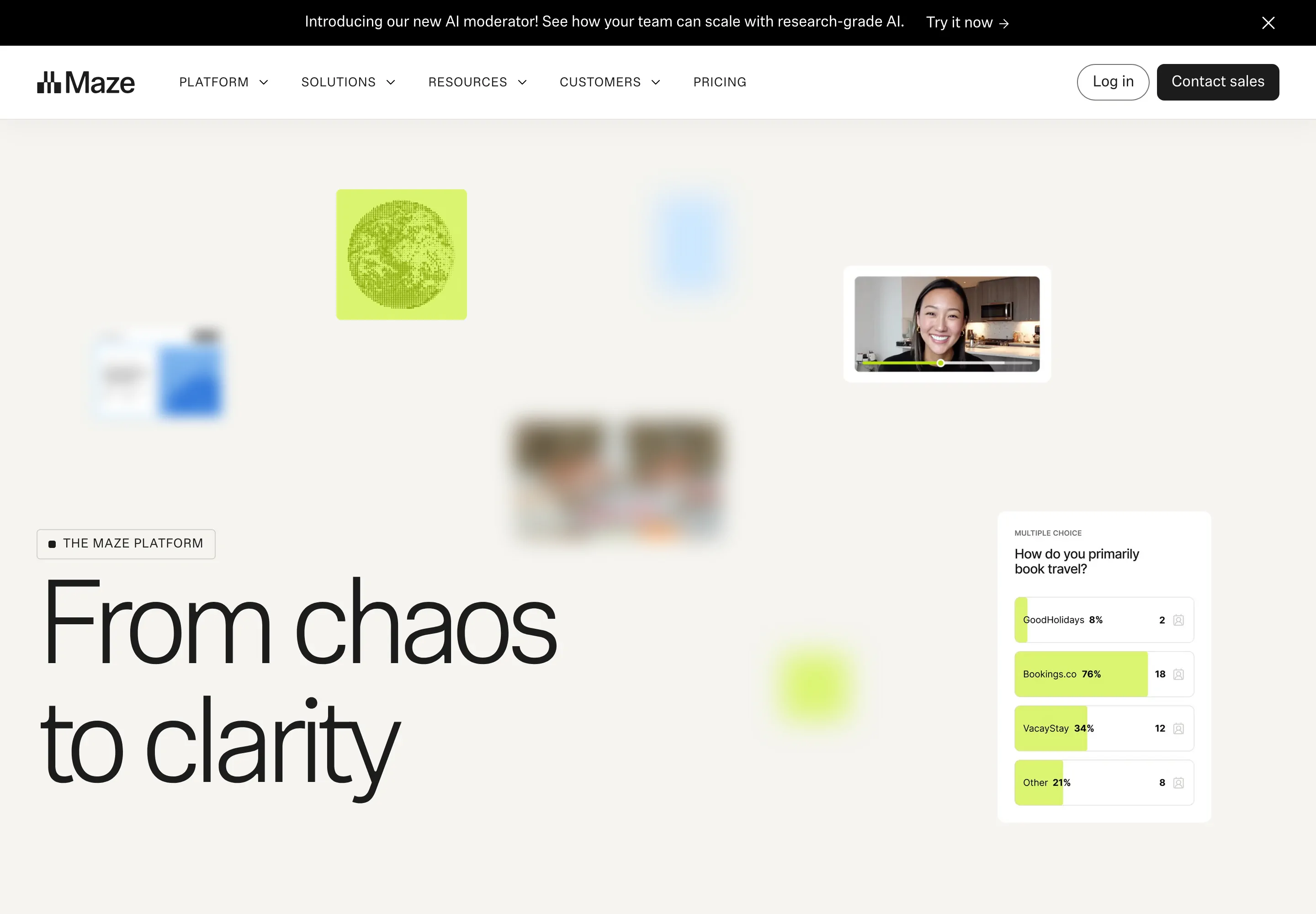 Maze Product Hero Design
