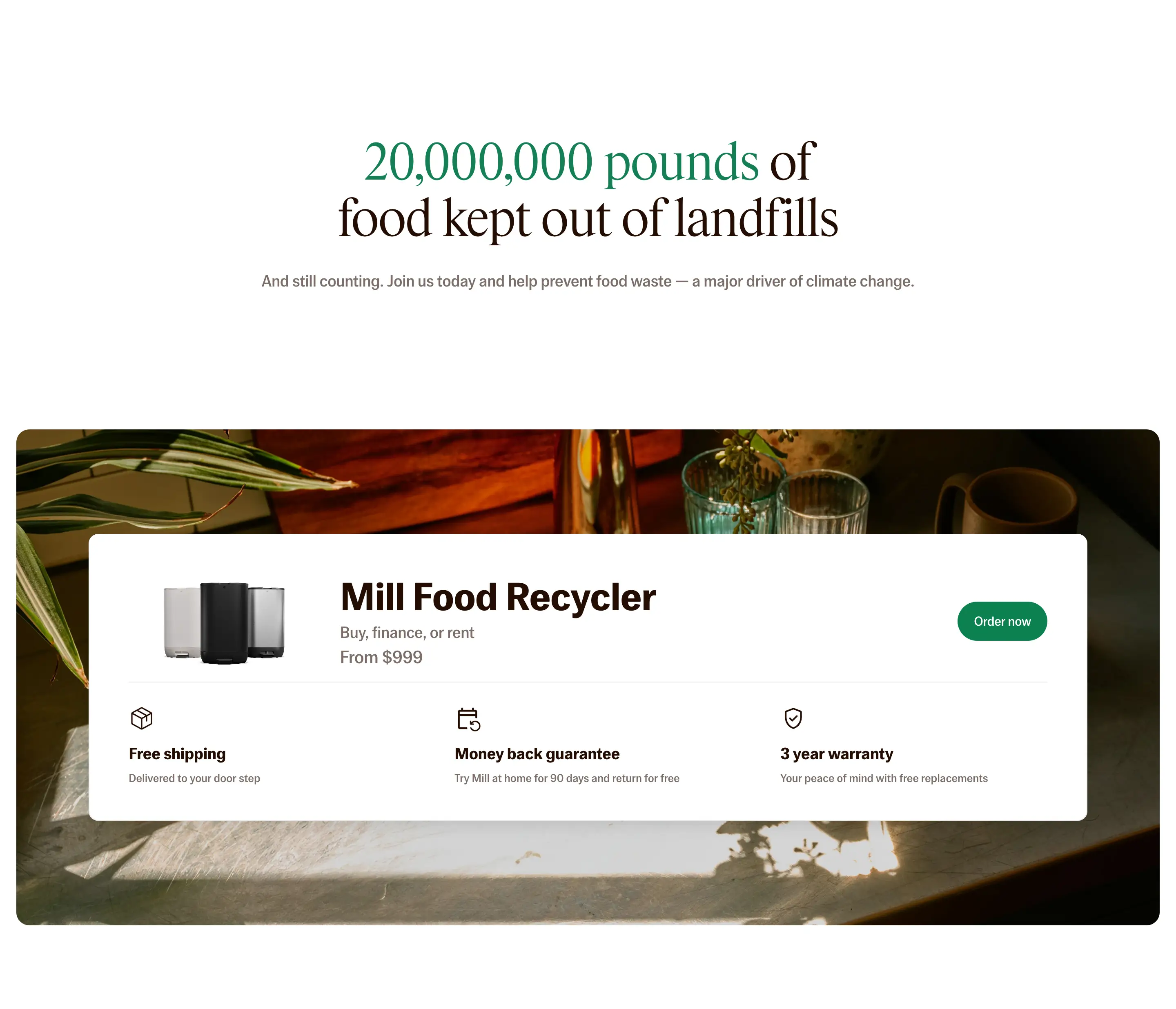 Mill Impact Statistics Product Preview Design