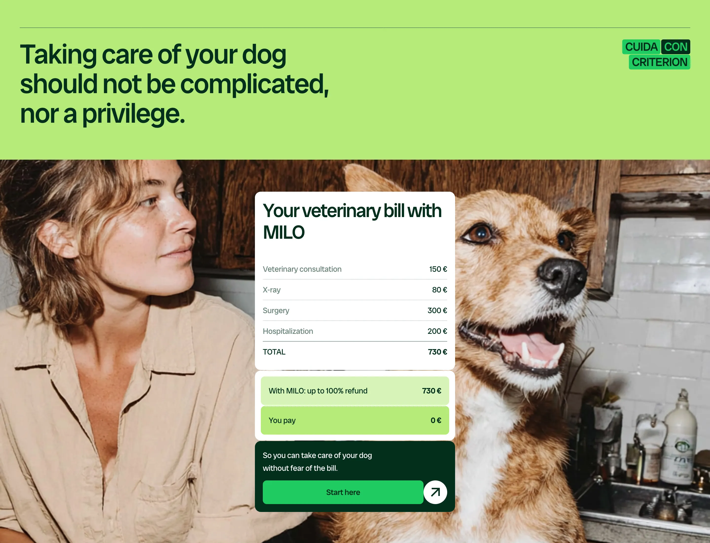 Milo Veterinary Bill Benefit Display Design
