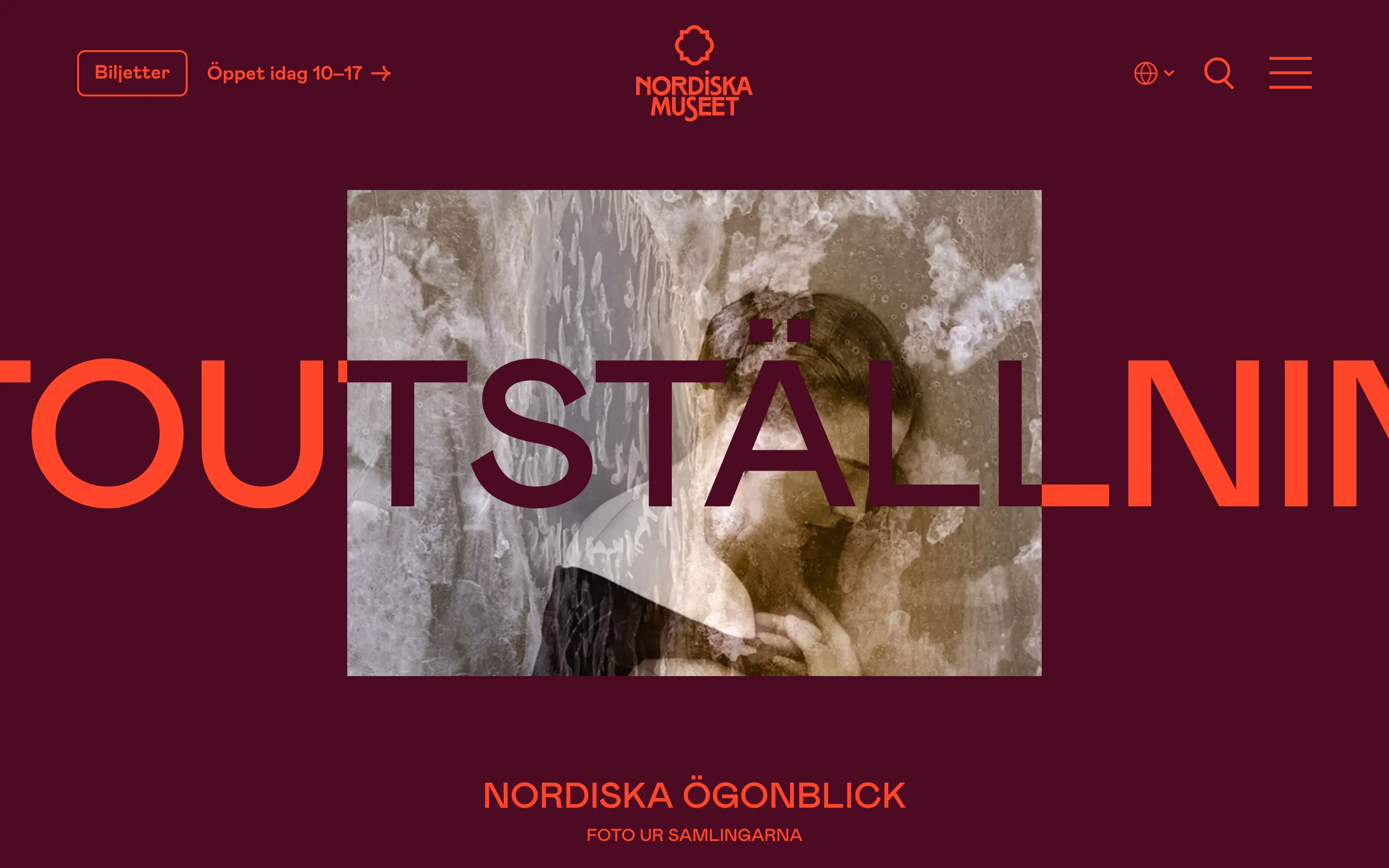 Nordiska Museet Exhibition Hero Design