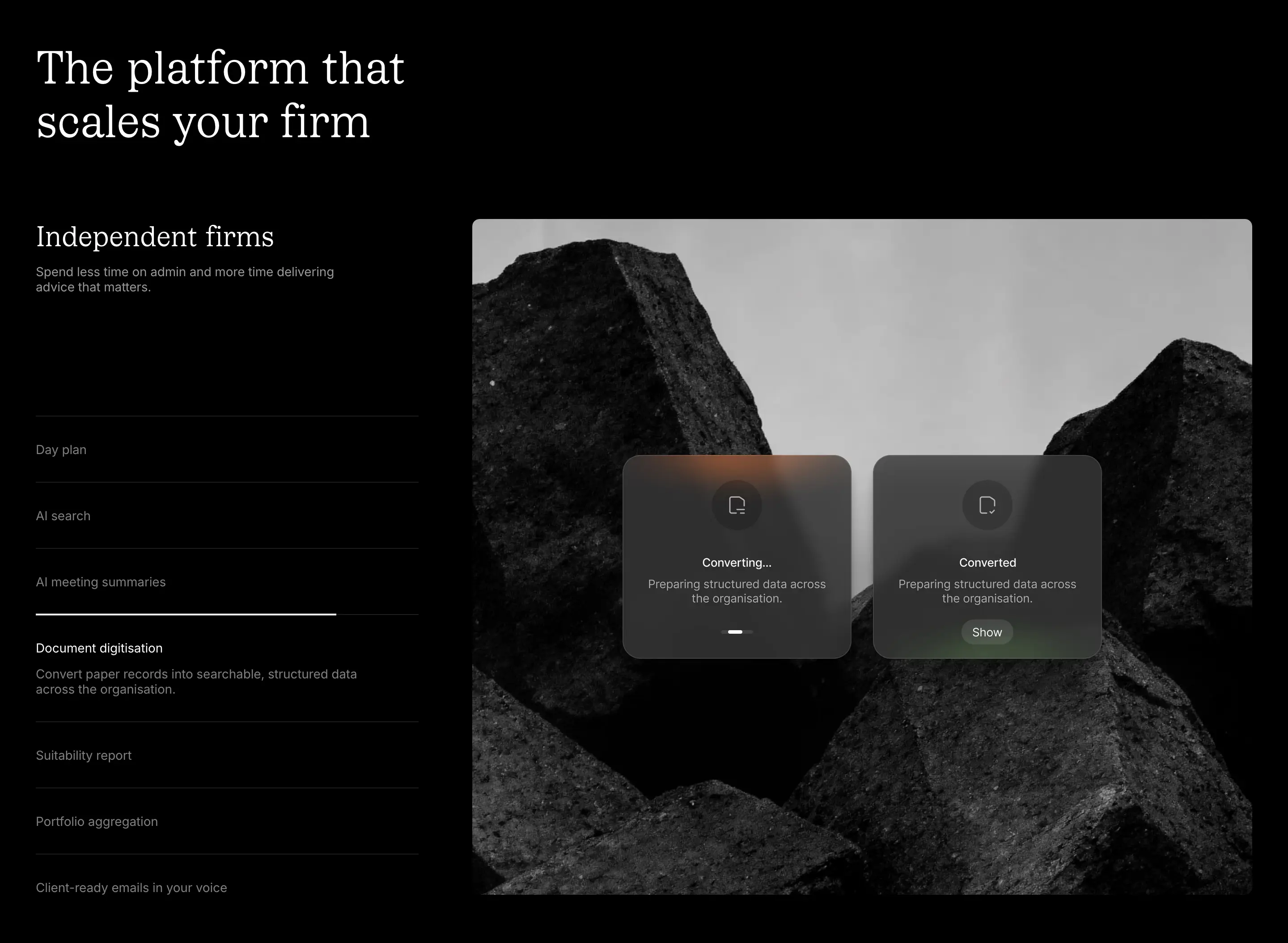 Obsidian Professional Services Feature Design