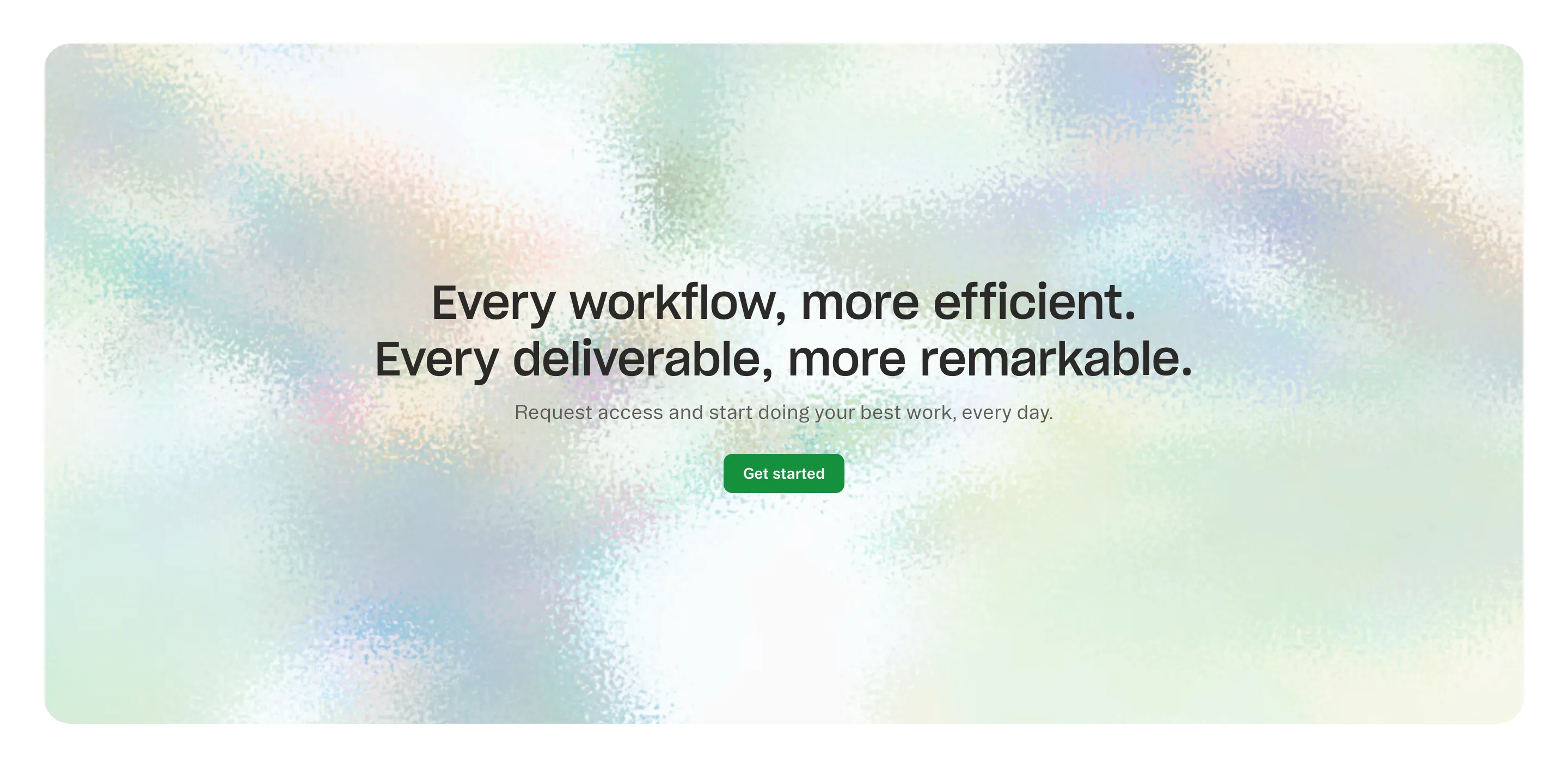 Obvious Workflow Efficiency CTA Design