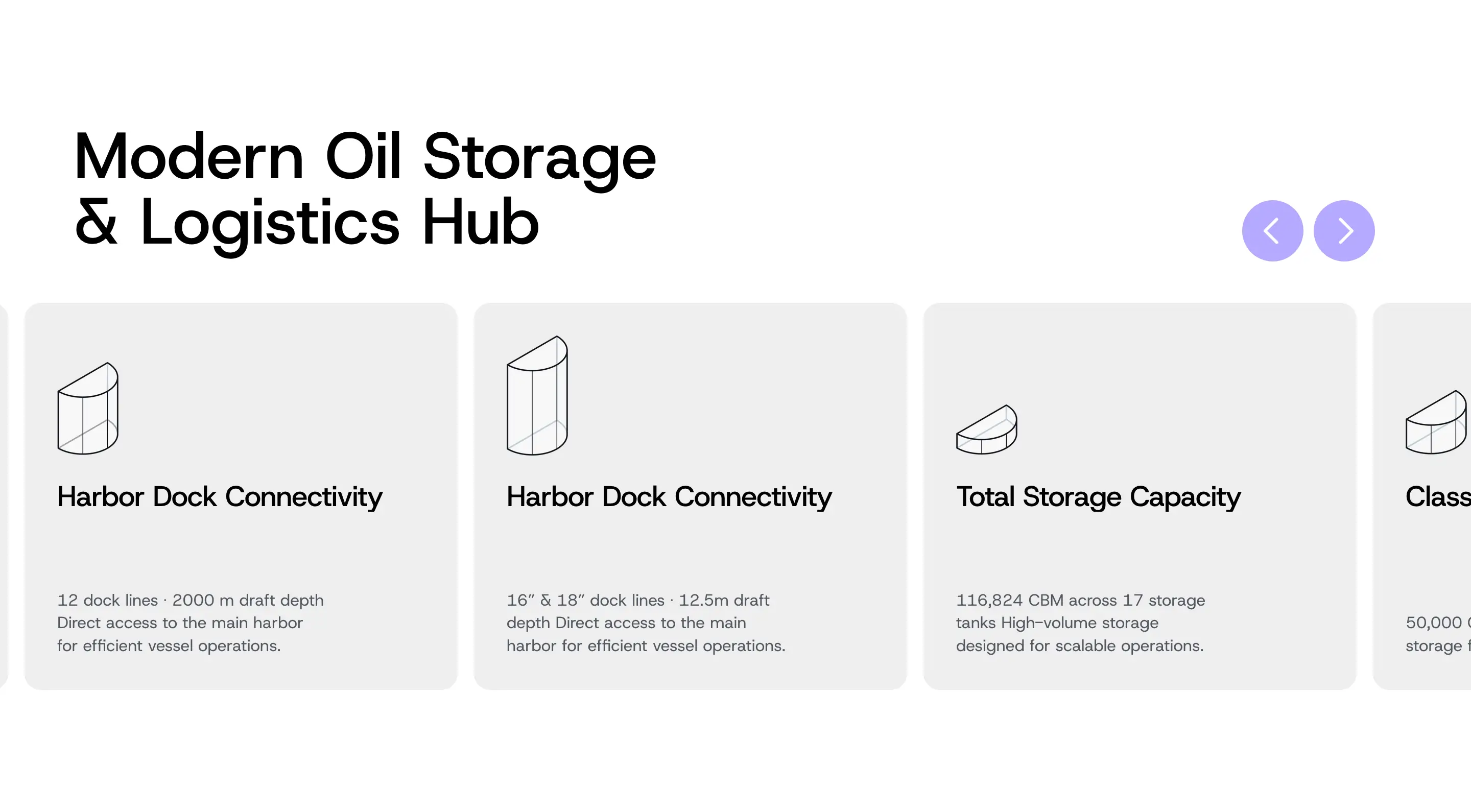 Oryxon Facility Feature Slider Design