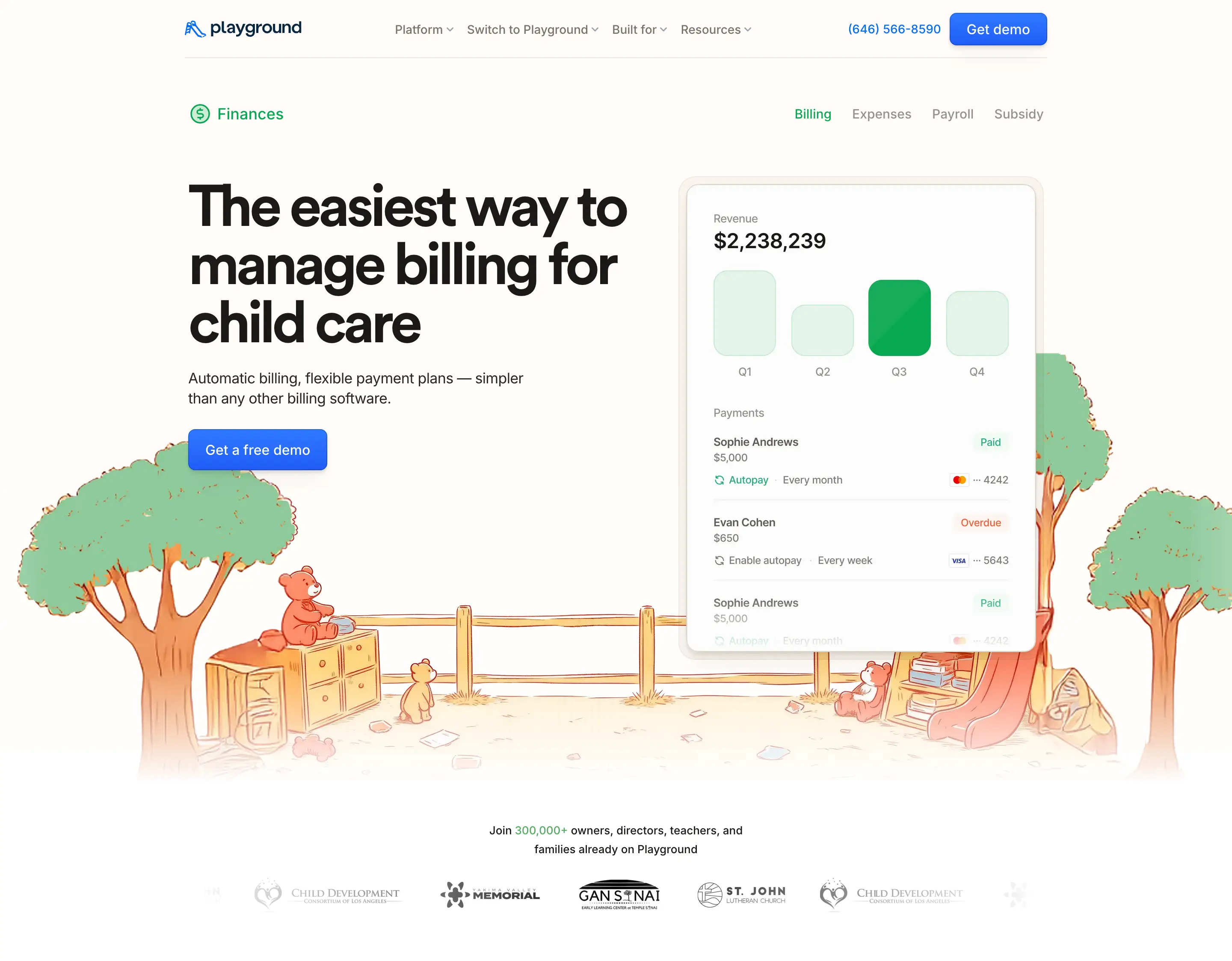 Playground Child Care Hero Design