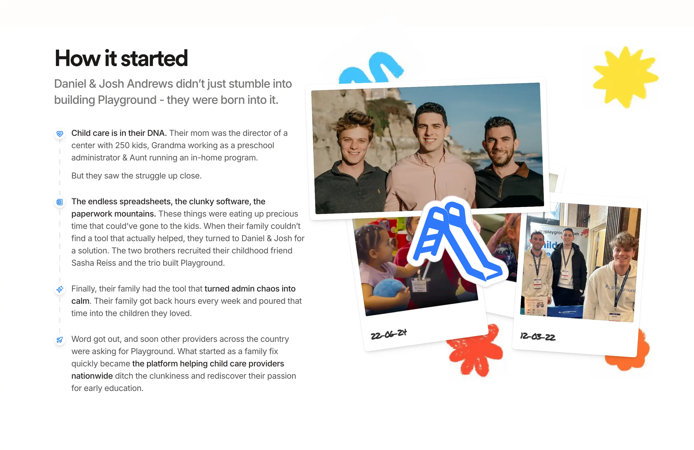 Playground Founder Team Design