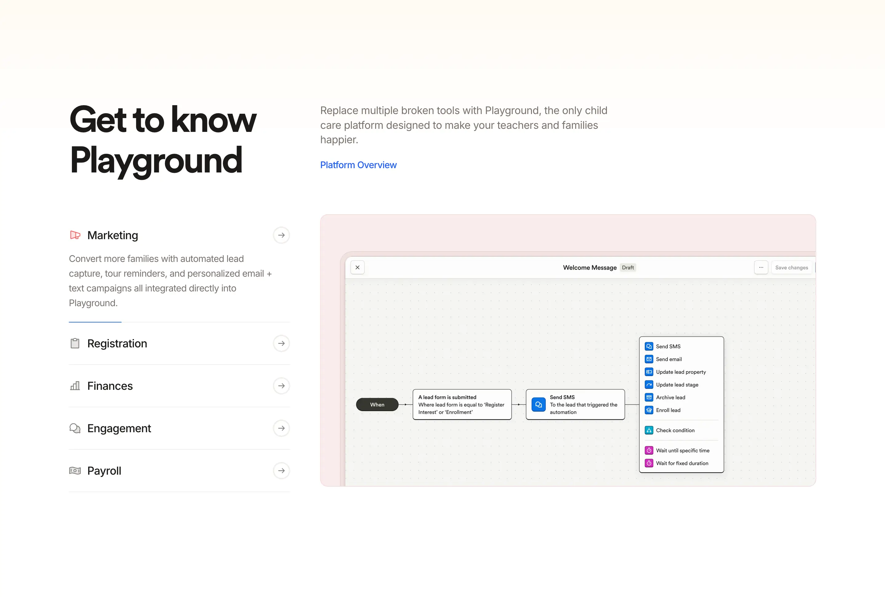 Playground Platform Feature Design