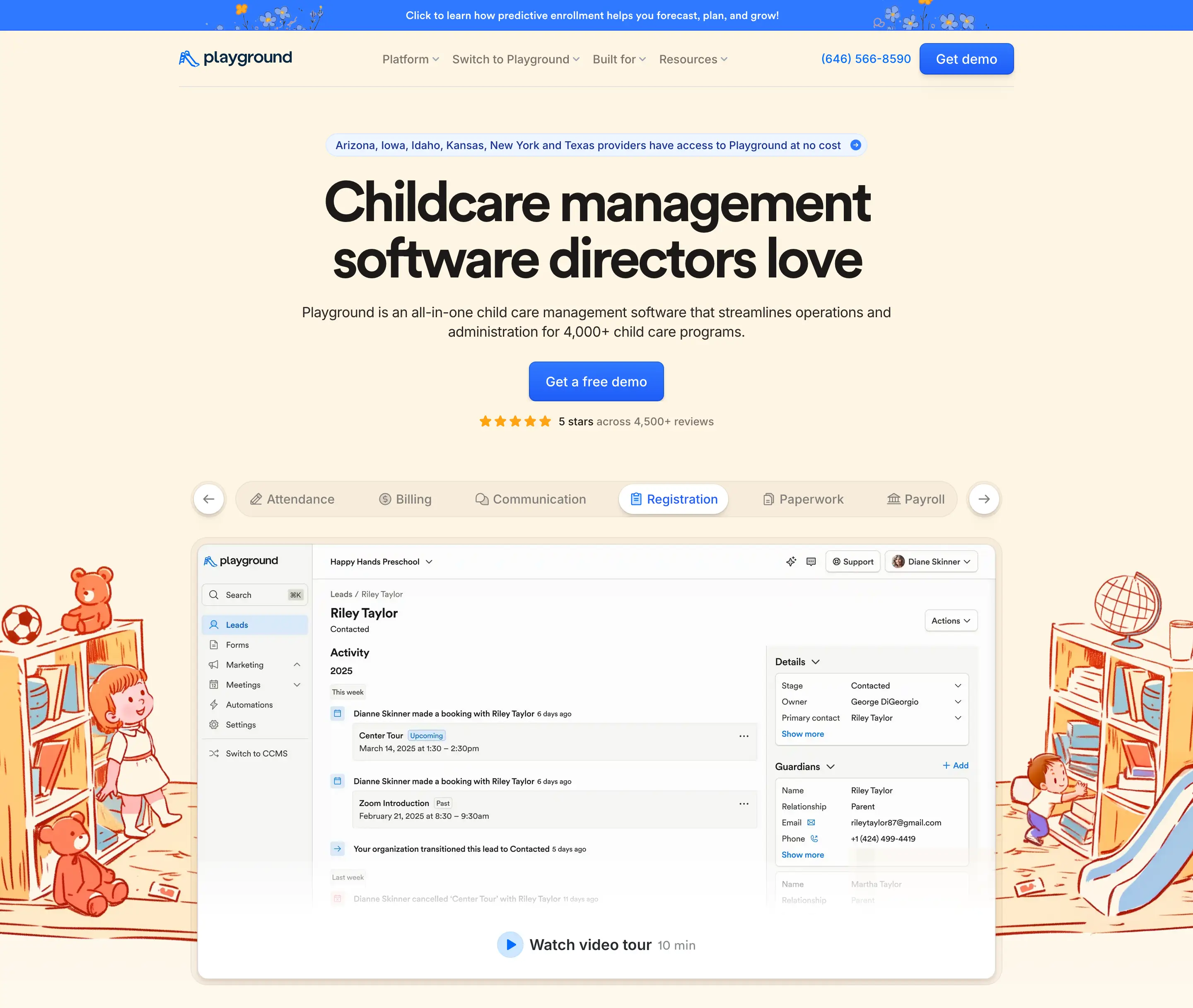 Playground Software Hero Design