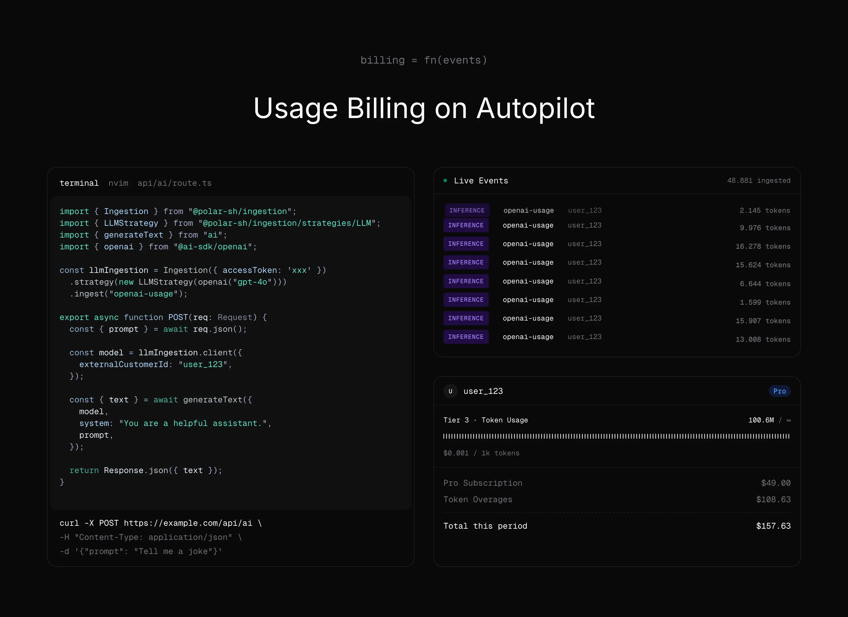 Polar Usage Billing Feature Design