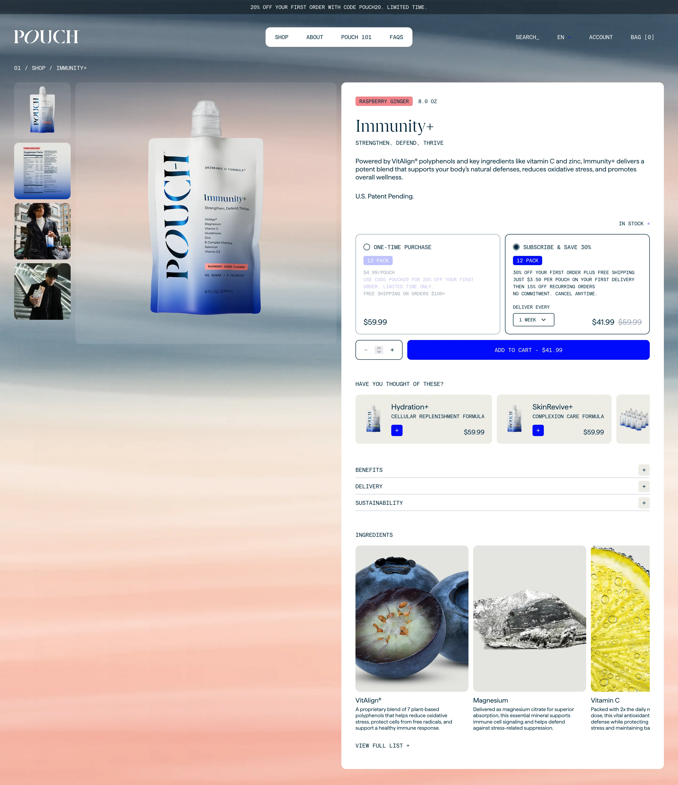 Pouch Immunity+ Product Details Design