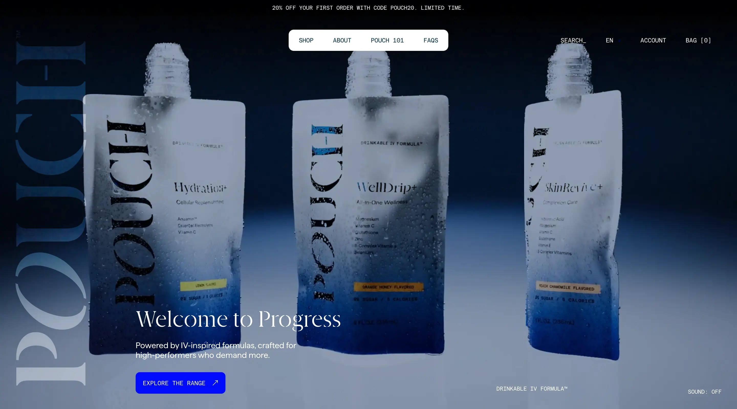 Pouch Product Showcase Hero Design