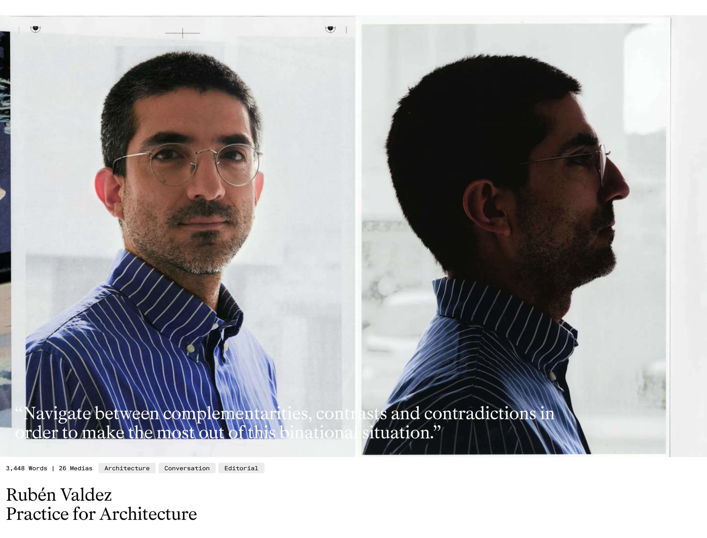 Profiler Author Profile Article Header Design