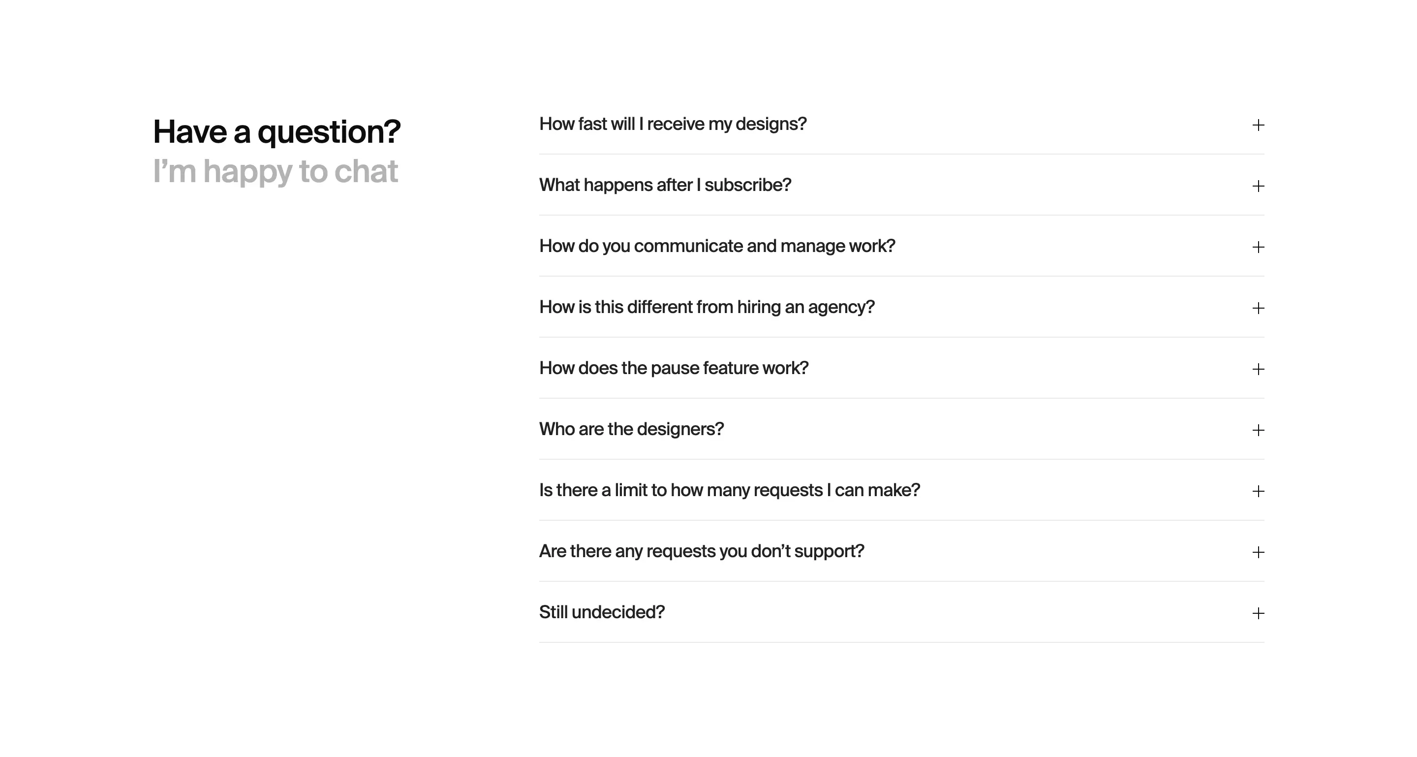 Robin Support FAQ Design
