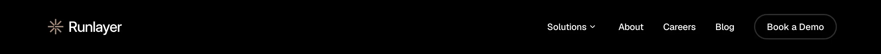 Runlayer Website Navigation Header Bar Design