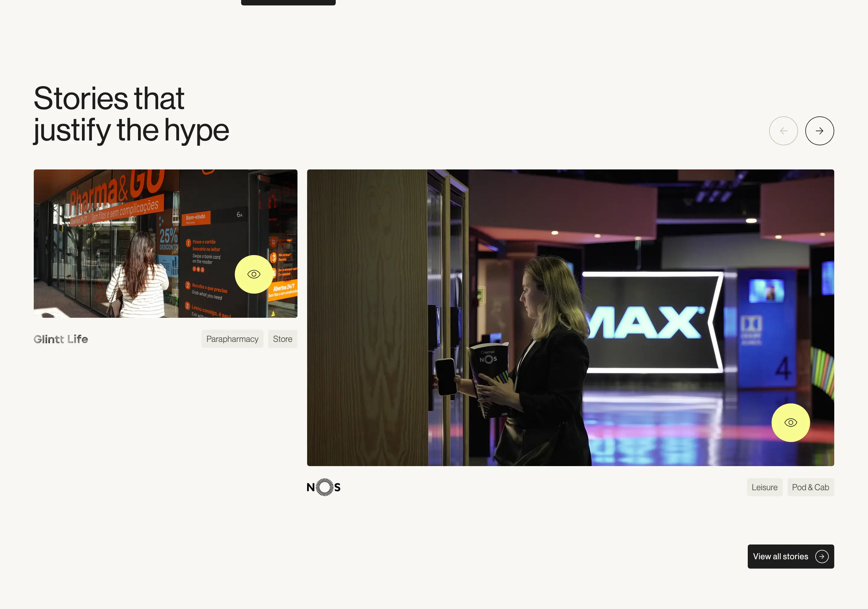 Sensei Success Stories Carousel Viewer Design