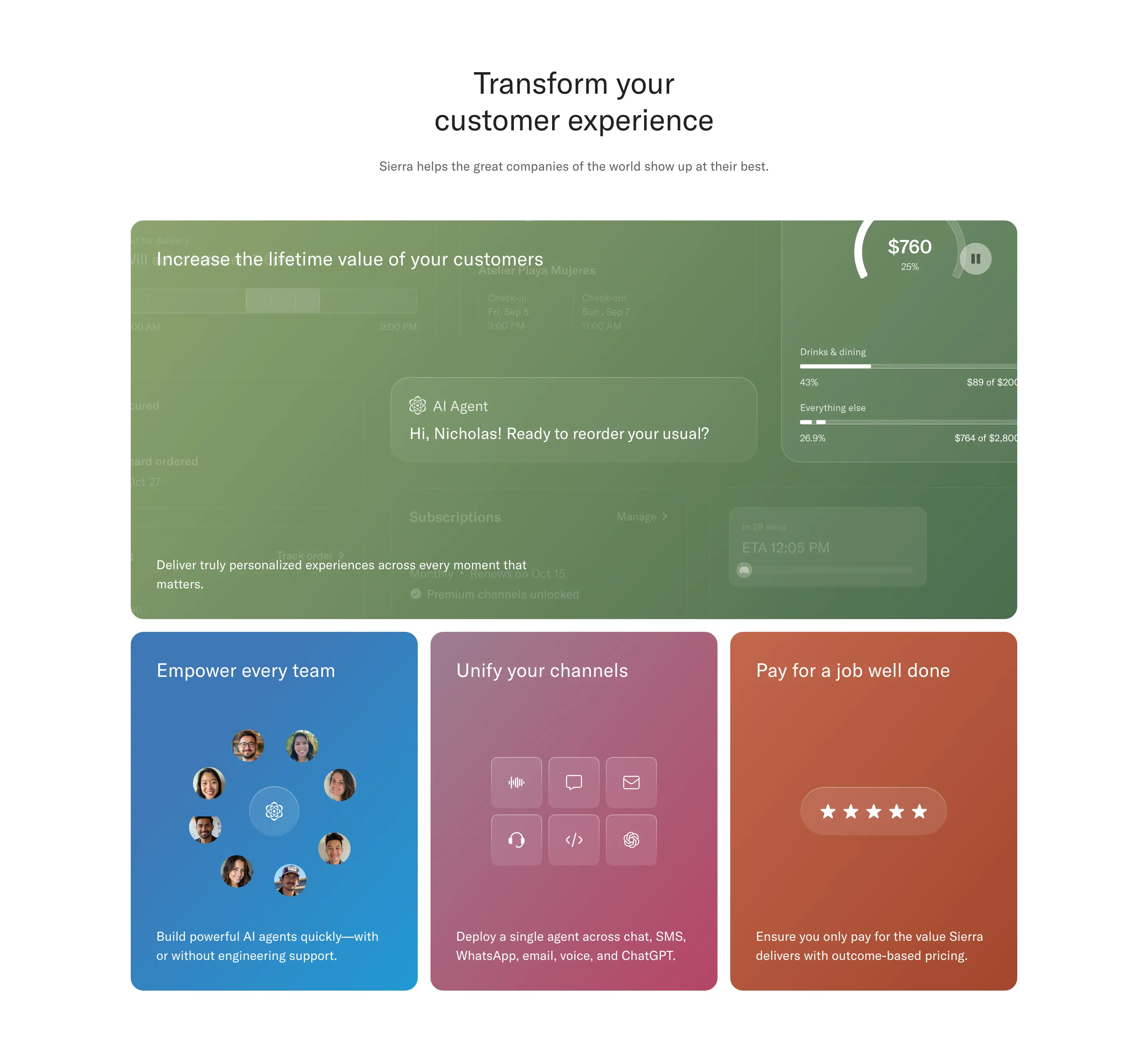 Sierra Customer Experience Feature Design