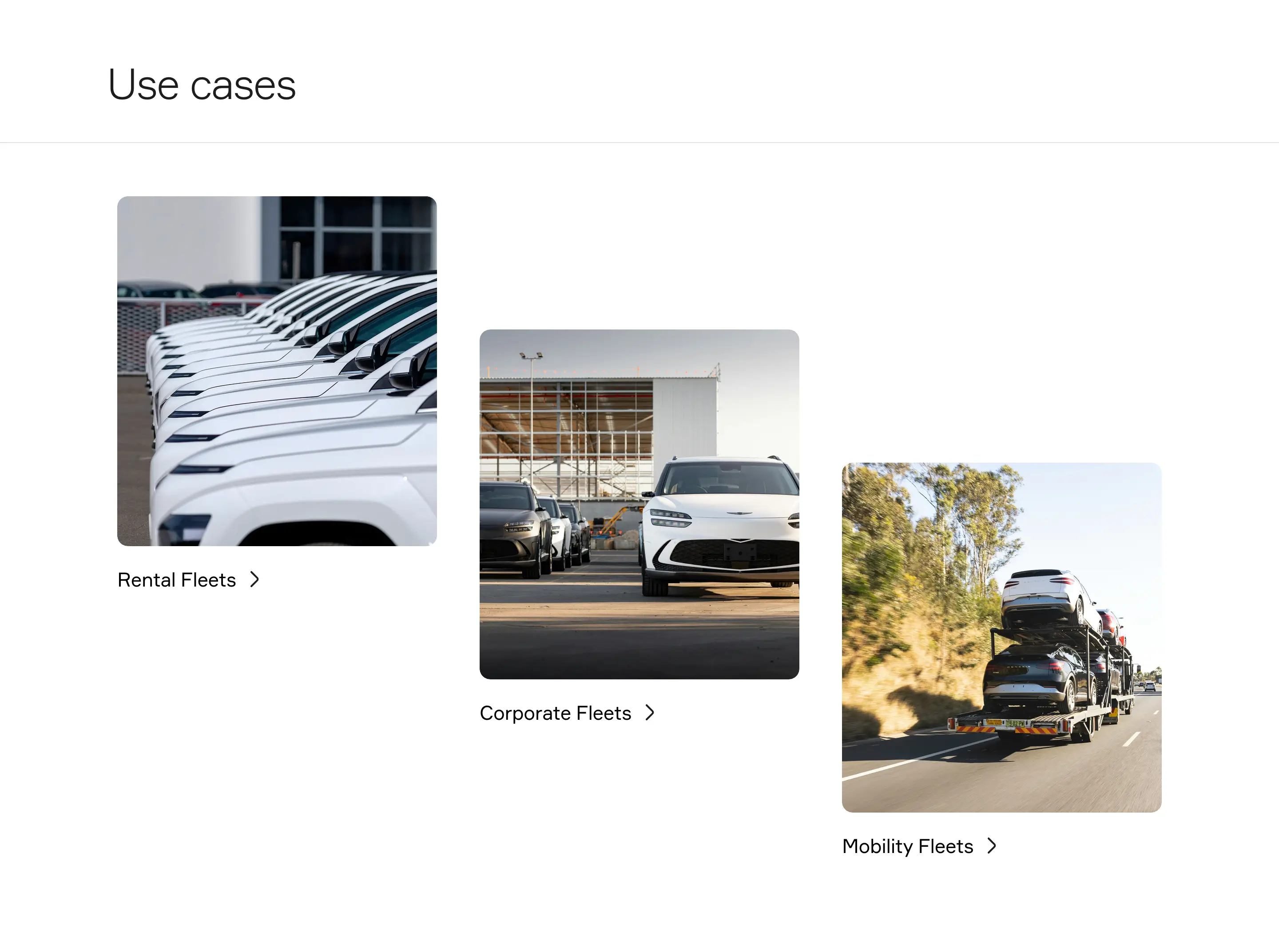 Standard Fleet Use Cases Feature Design