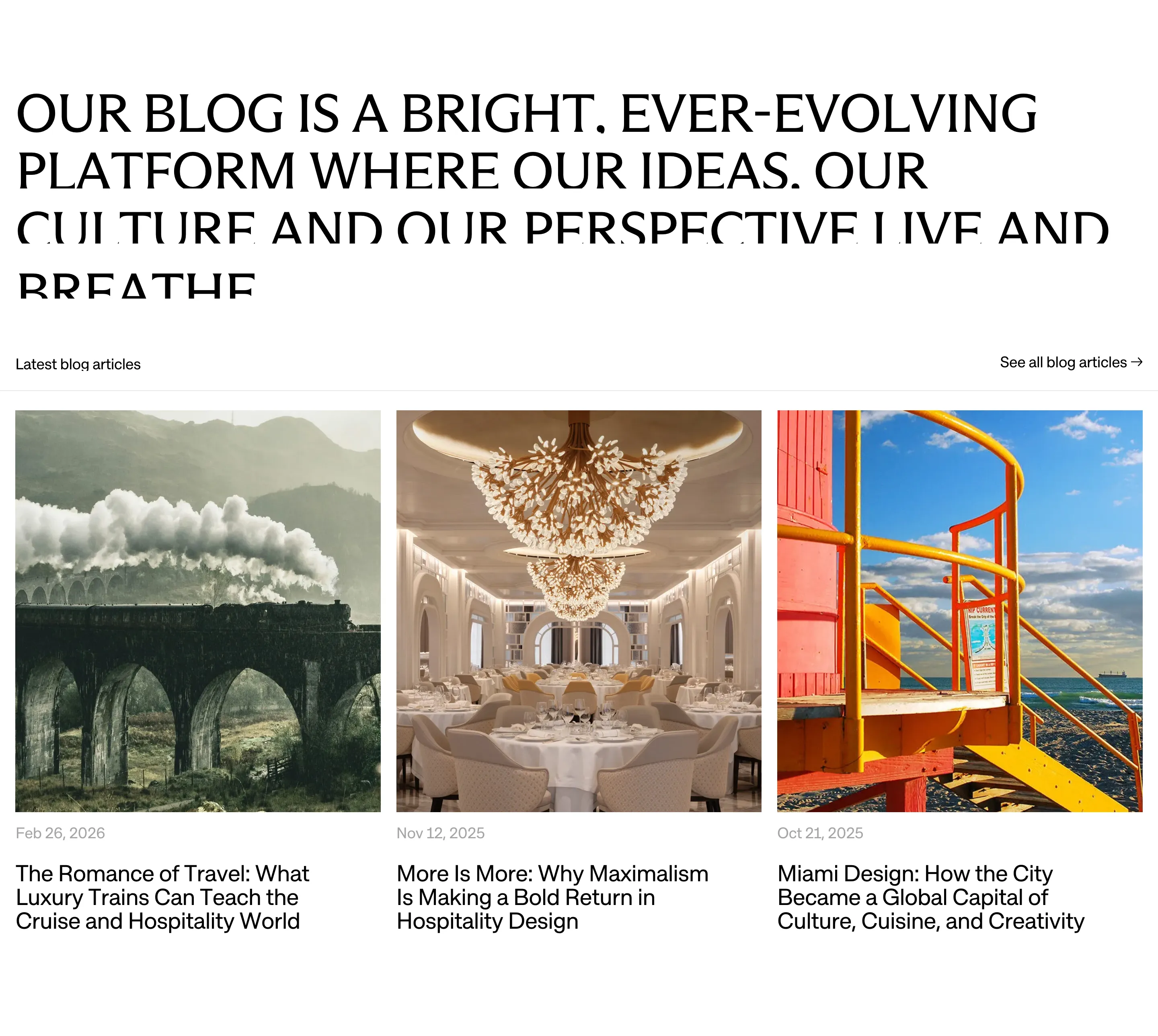 Studio Dado Idea Blog List Design